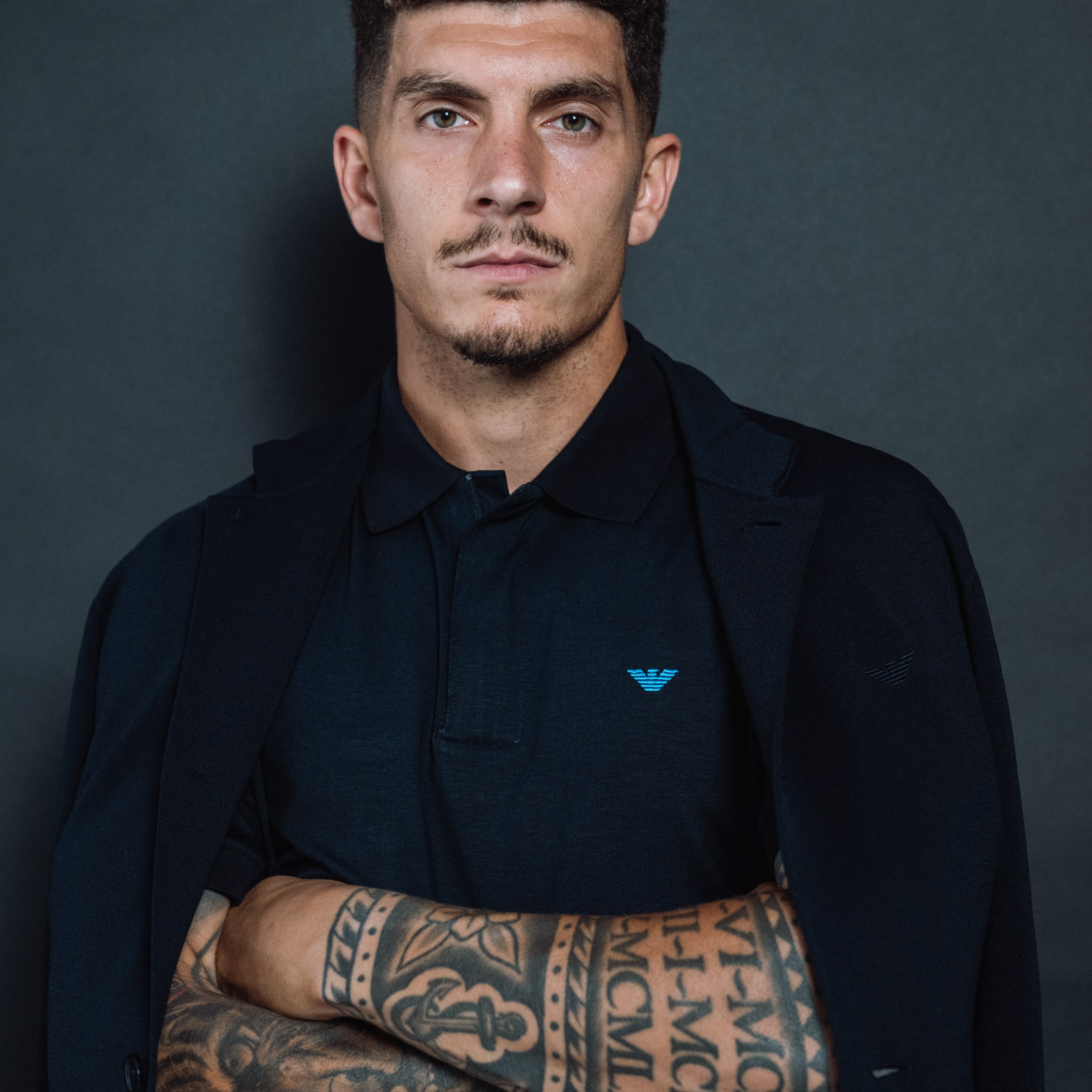 Emporio Armani collection worn by Napoli players