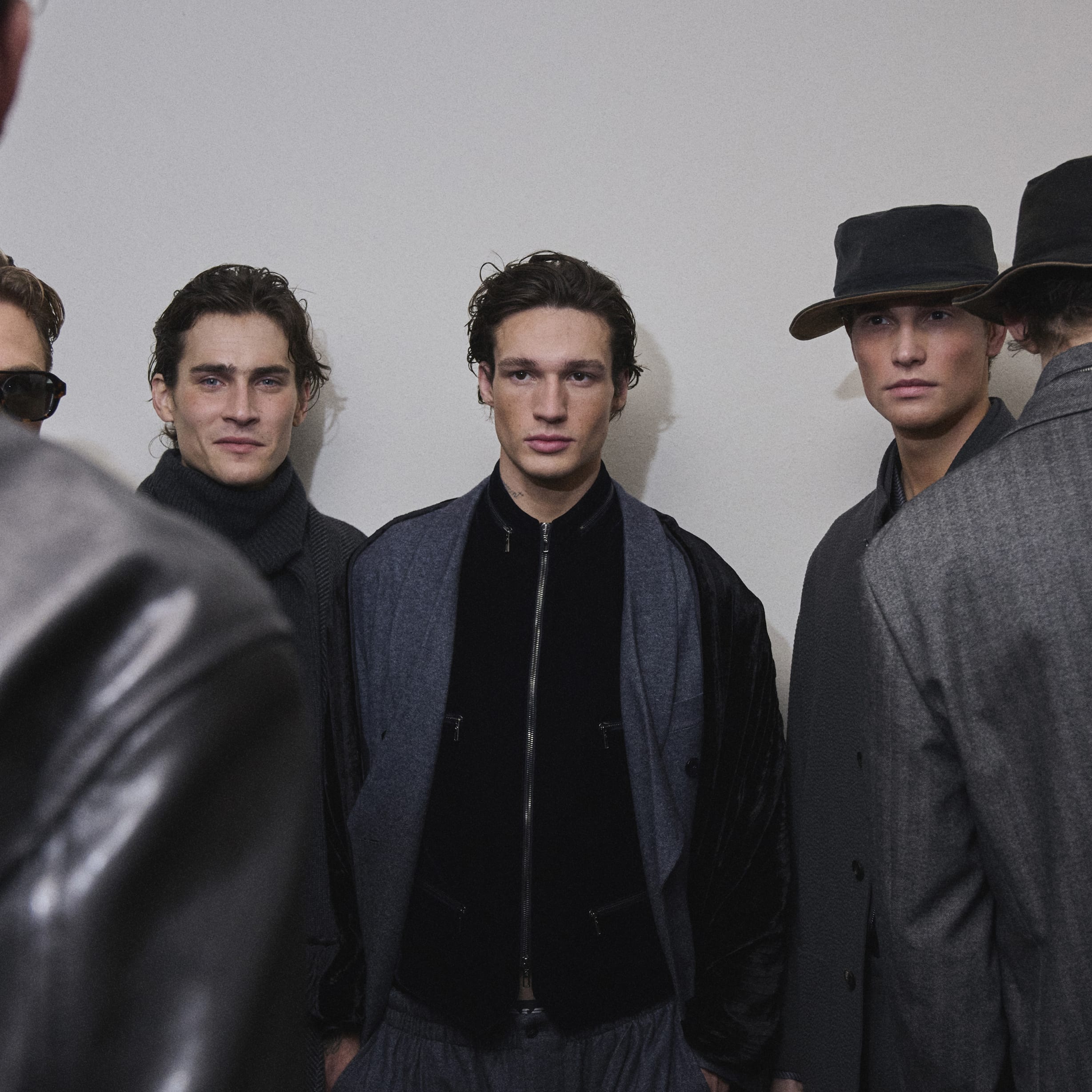 Backstage from Giorgio Armani fall winter 2025 fashion show