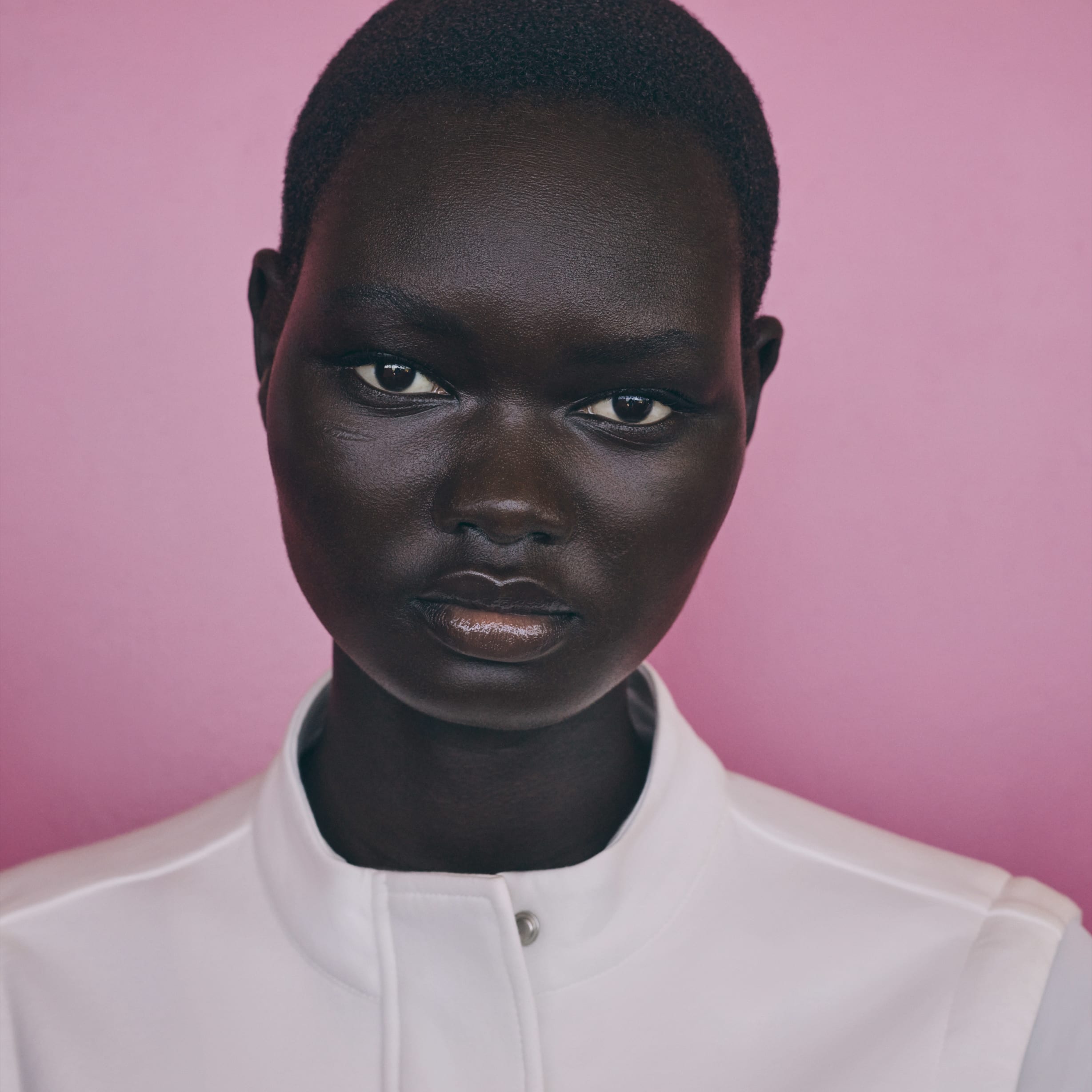 A woman wearing travel essential collection