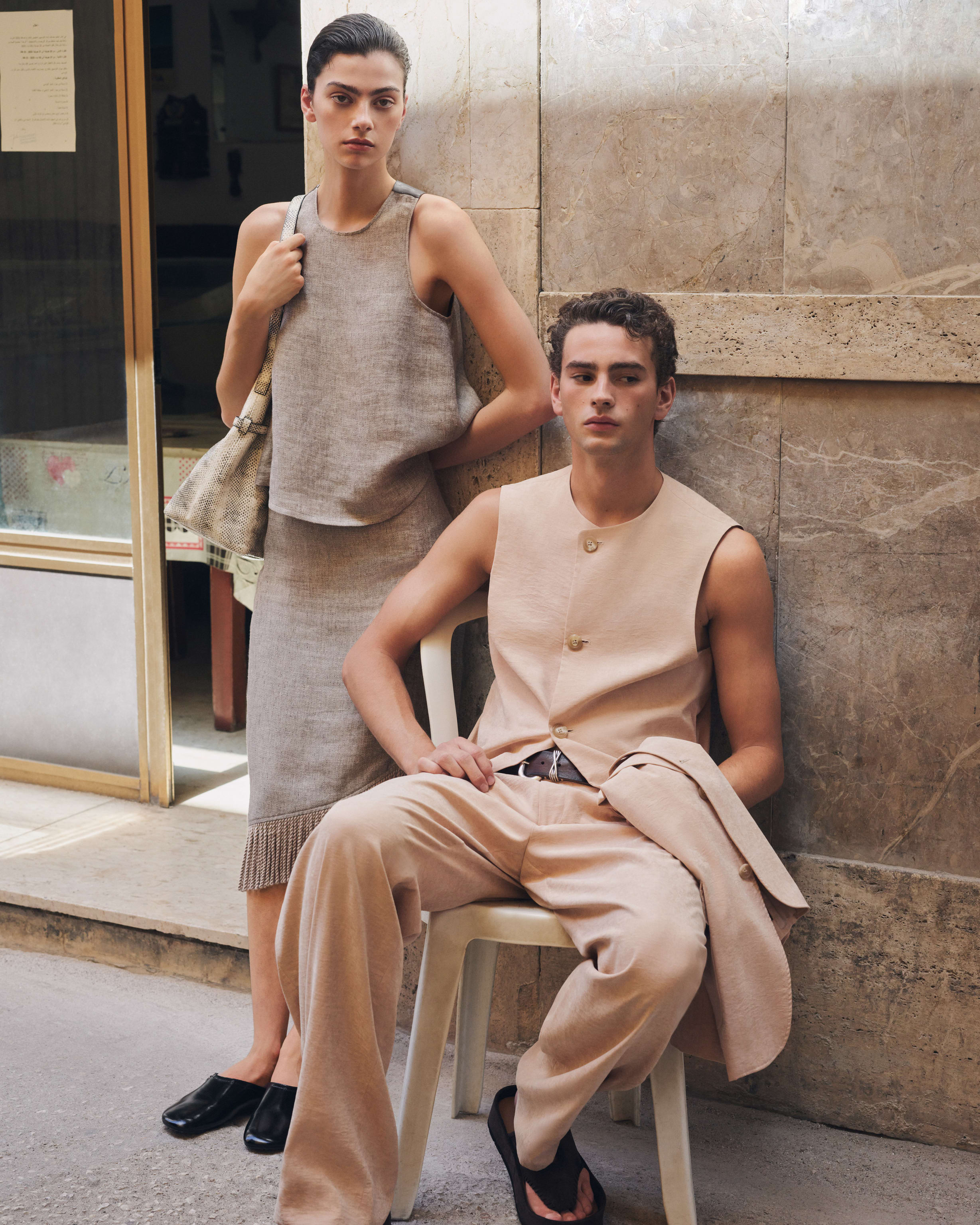 Models wearing the seasonal collection