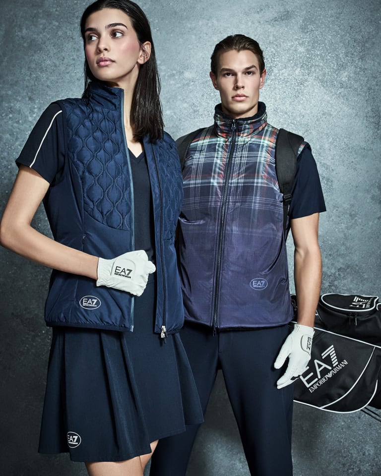 Video showing different models working out in an underground car park wearing technical apparel from the EA7 Autumn/Winter 2024 collection 