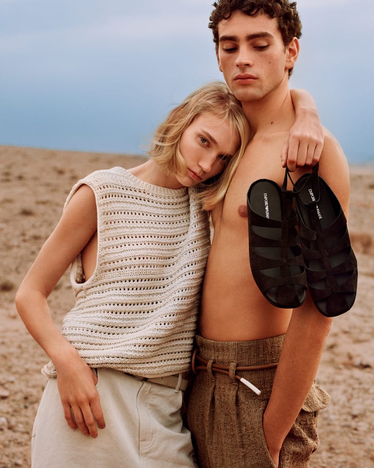 Video showcasing abstract content used as an invitation to the Emporio Armani