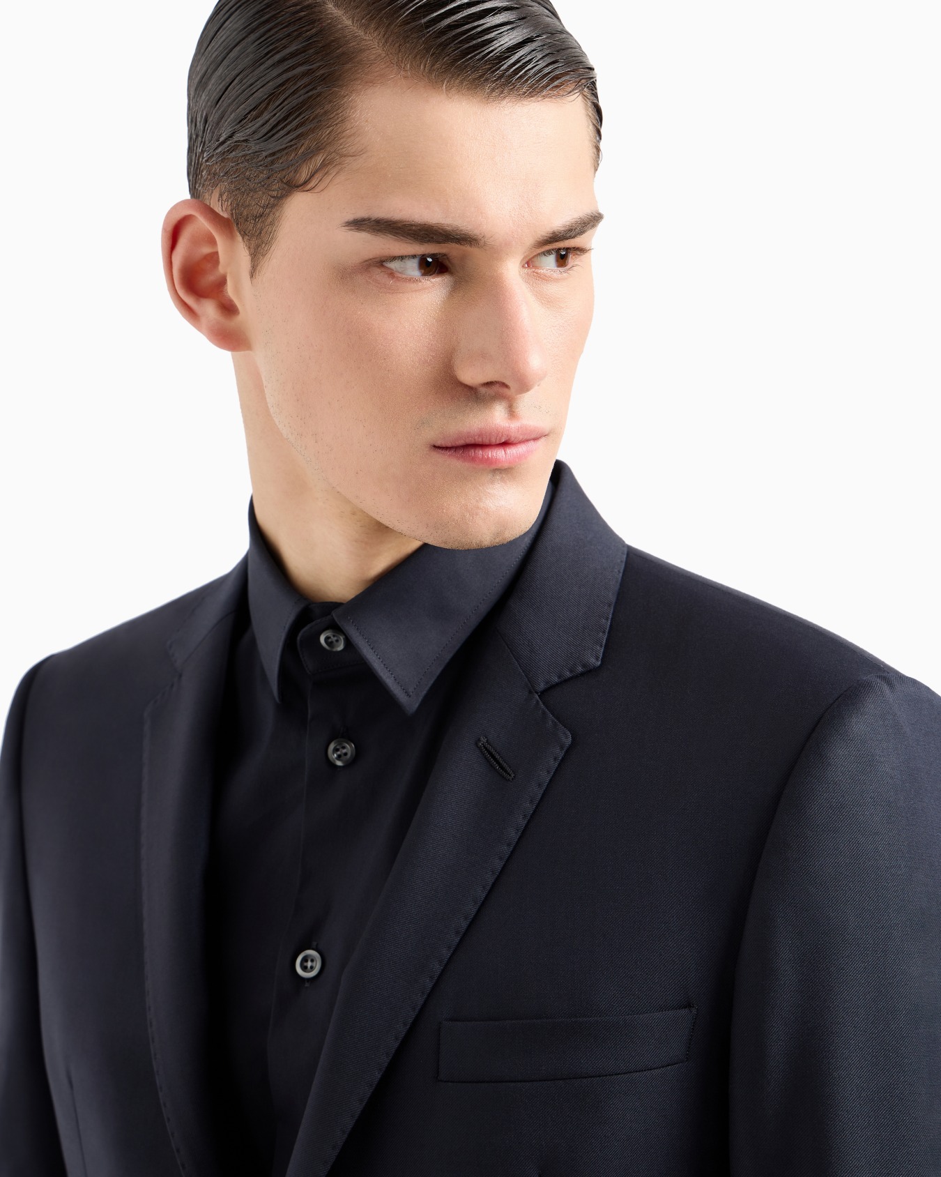 Single-breasted, worsted virgin-wool jacket Slide 4