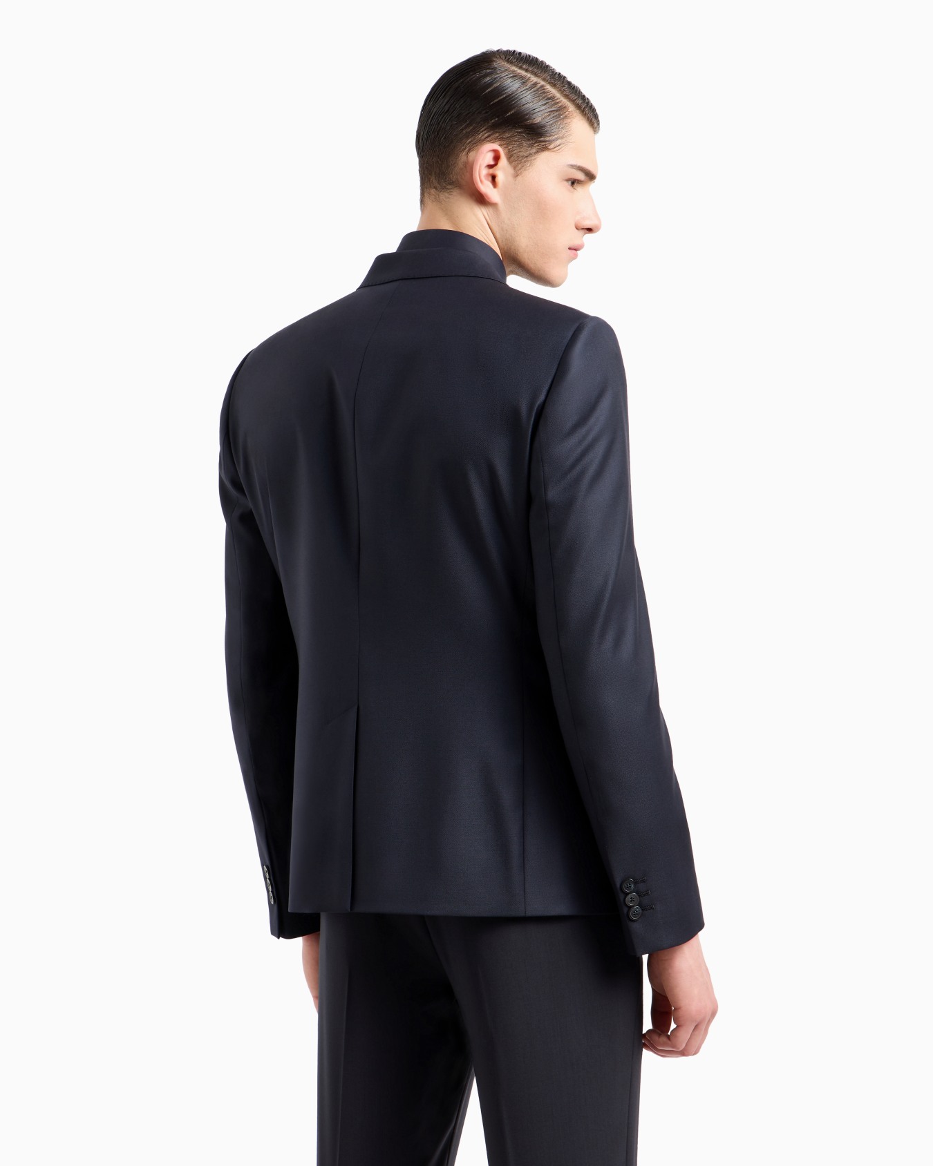 Single-breasted, worsted virgin-wool jacket Slide 2