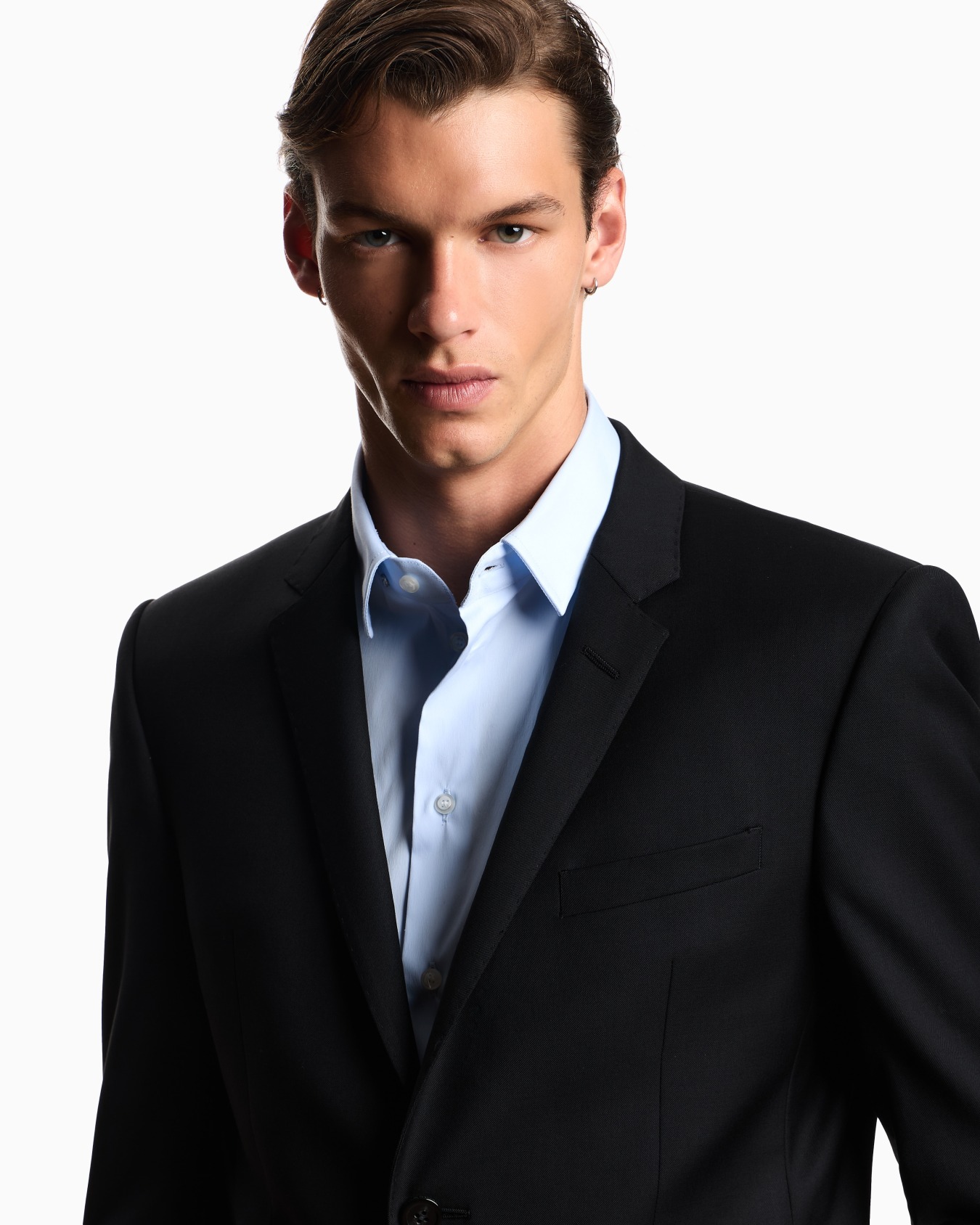 Single-breasted, worsted virgin-wool jacket Slide 4