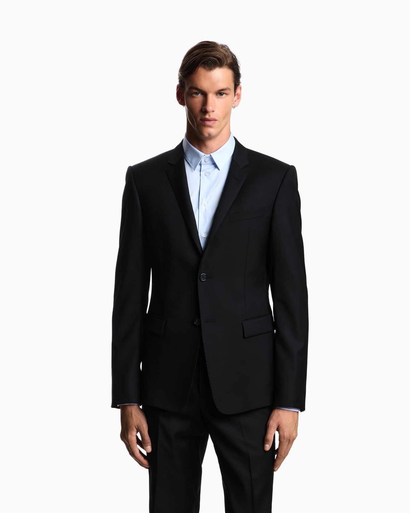 Single-breasted, worsted virgin-wool jacket Slide 3