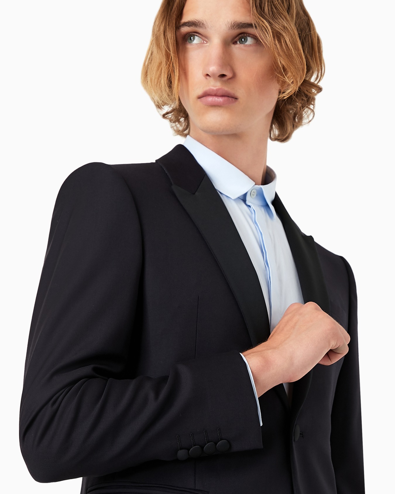 Single-breasted, worsted virgin-wool jacket Slide 4