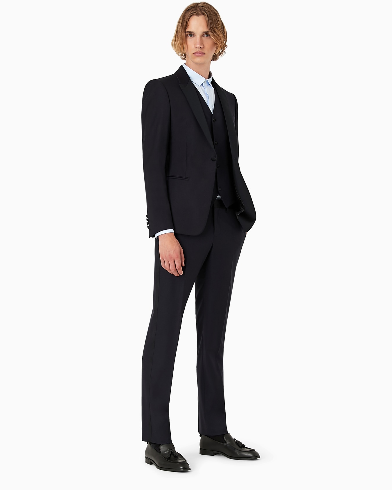 Single-breasted, worsted virgin-wool jacket Slide 2