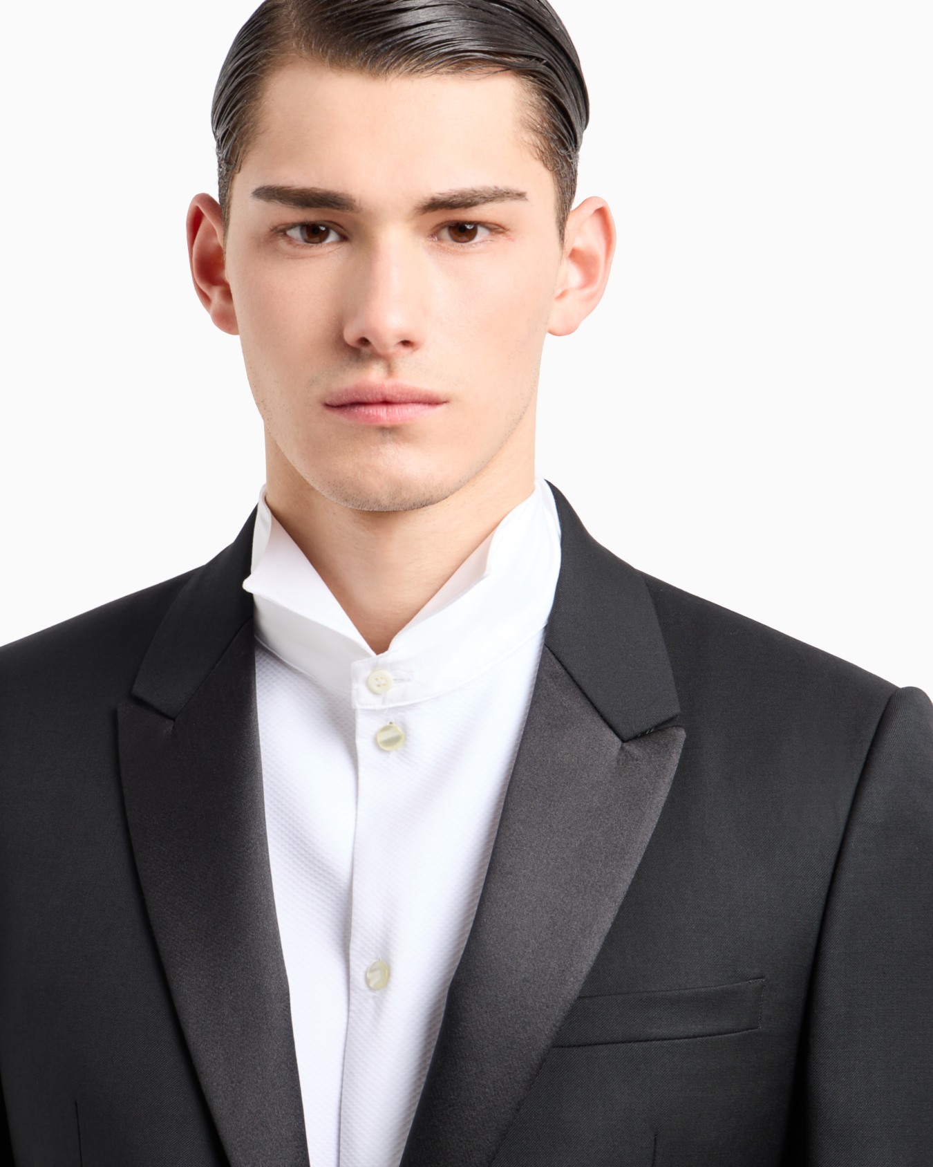 Single-breasted, worsted virgin-wool jacket Slide 4