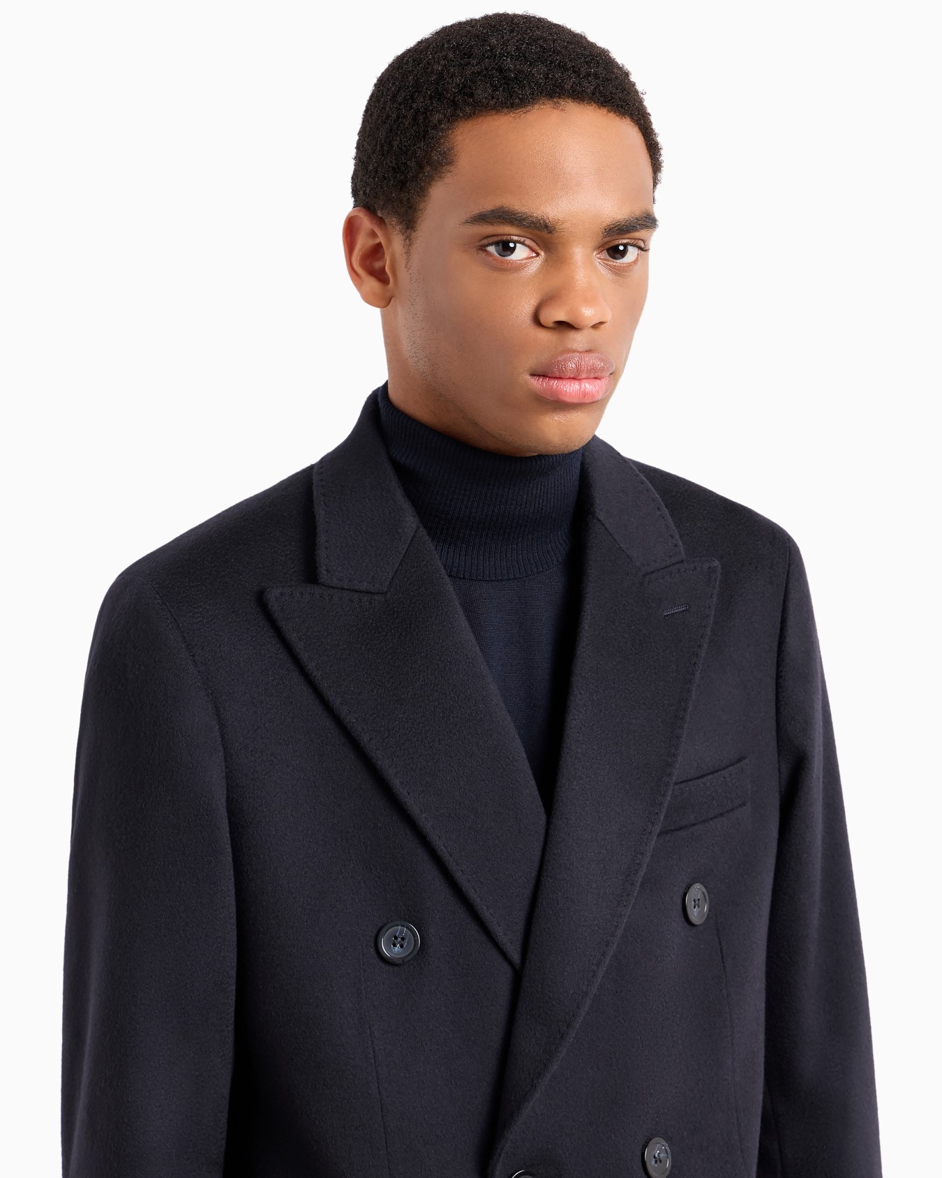 Cappotto doppiopetto in puro cashmere Slide 4