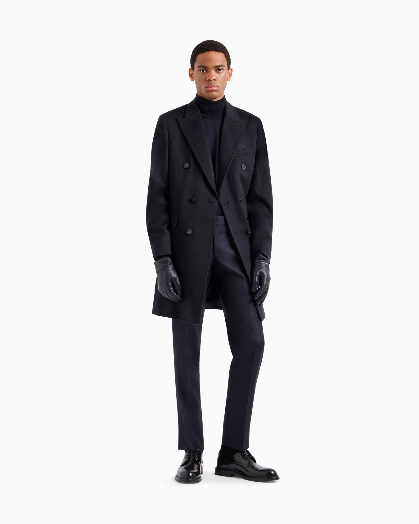 Cappotto doppiopetto in puro cashmere Slide 1