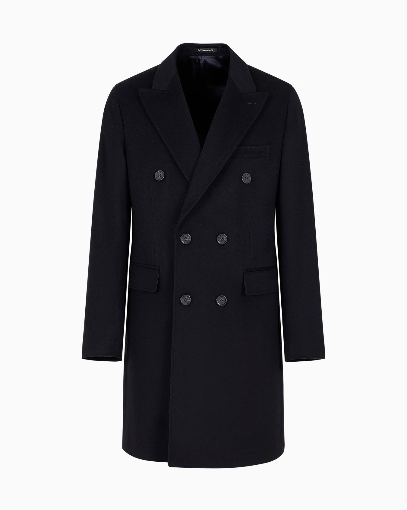 Cappotto doppiopetto in puro cashmere Slide 0