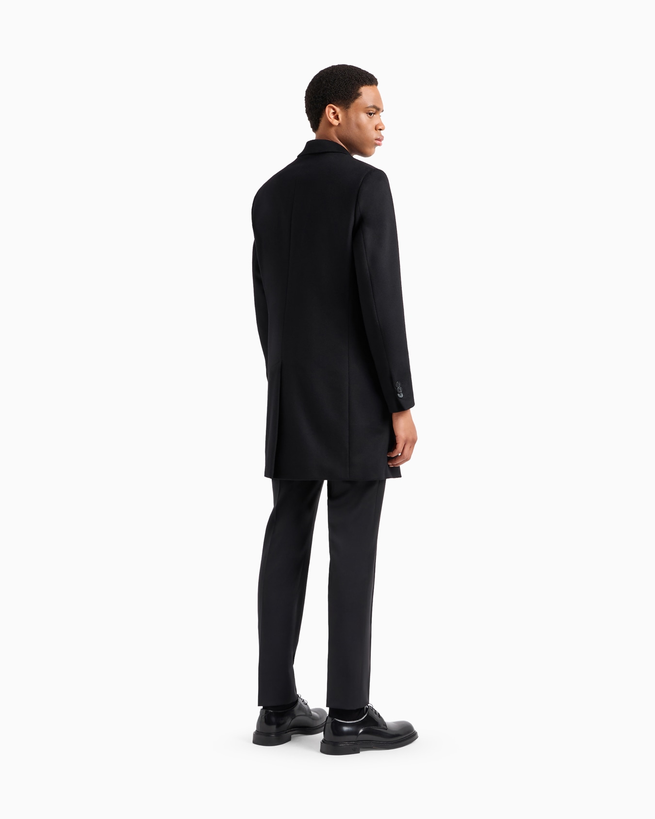 Manteau avec col à revers en cachemire effet castor Diapositive 2
