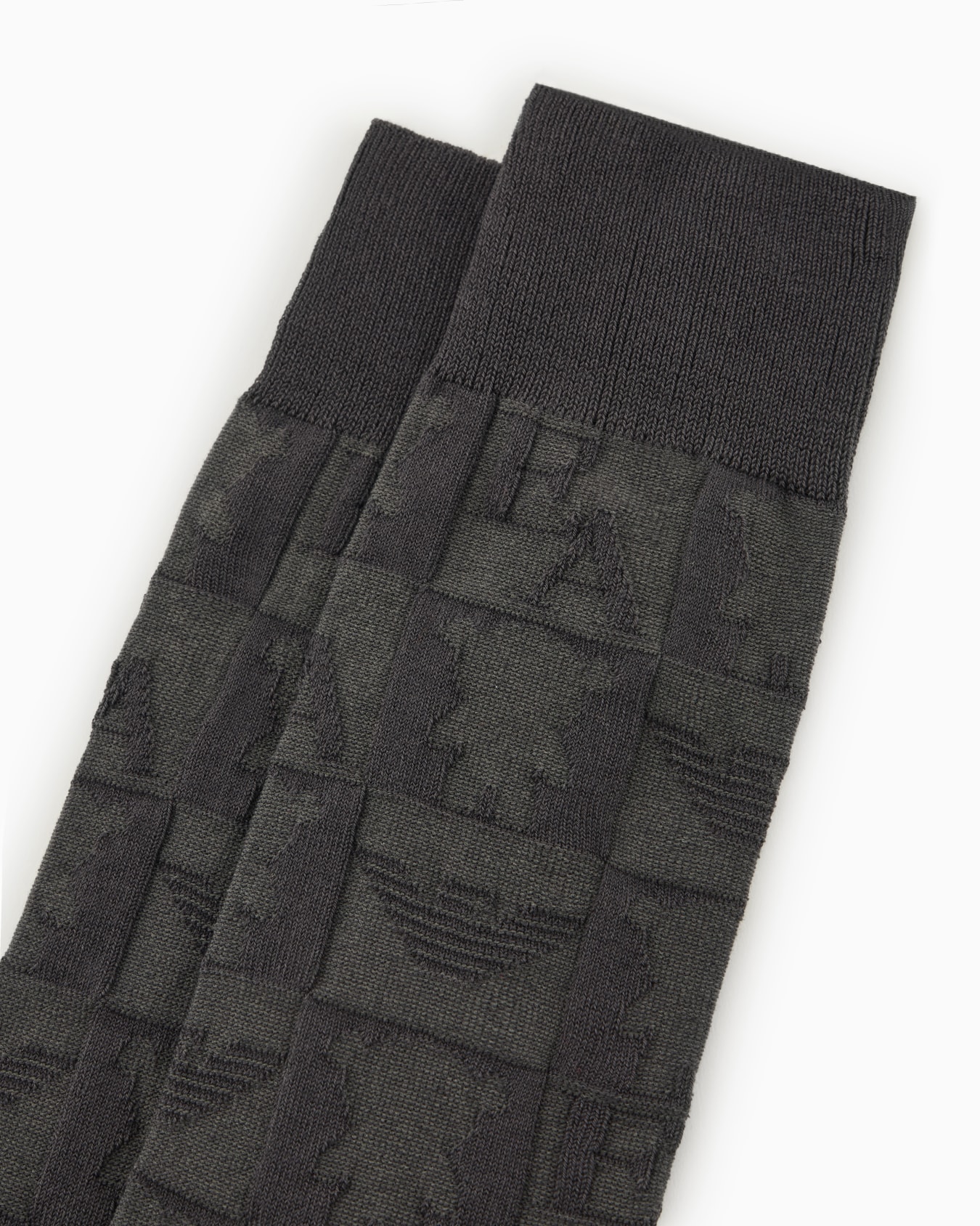 クルー丈イーグルロゴ×EAロゴ×マンガベアジャカードソックス スライドする 1