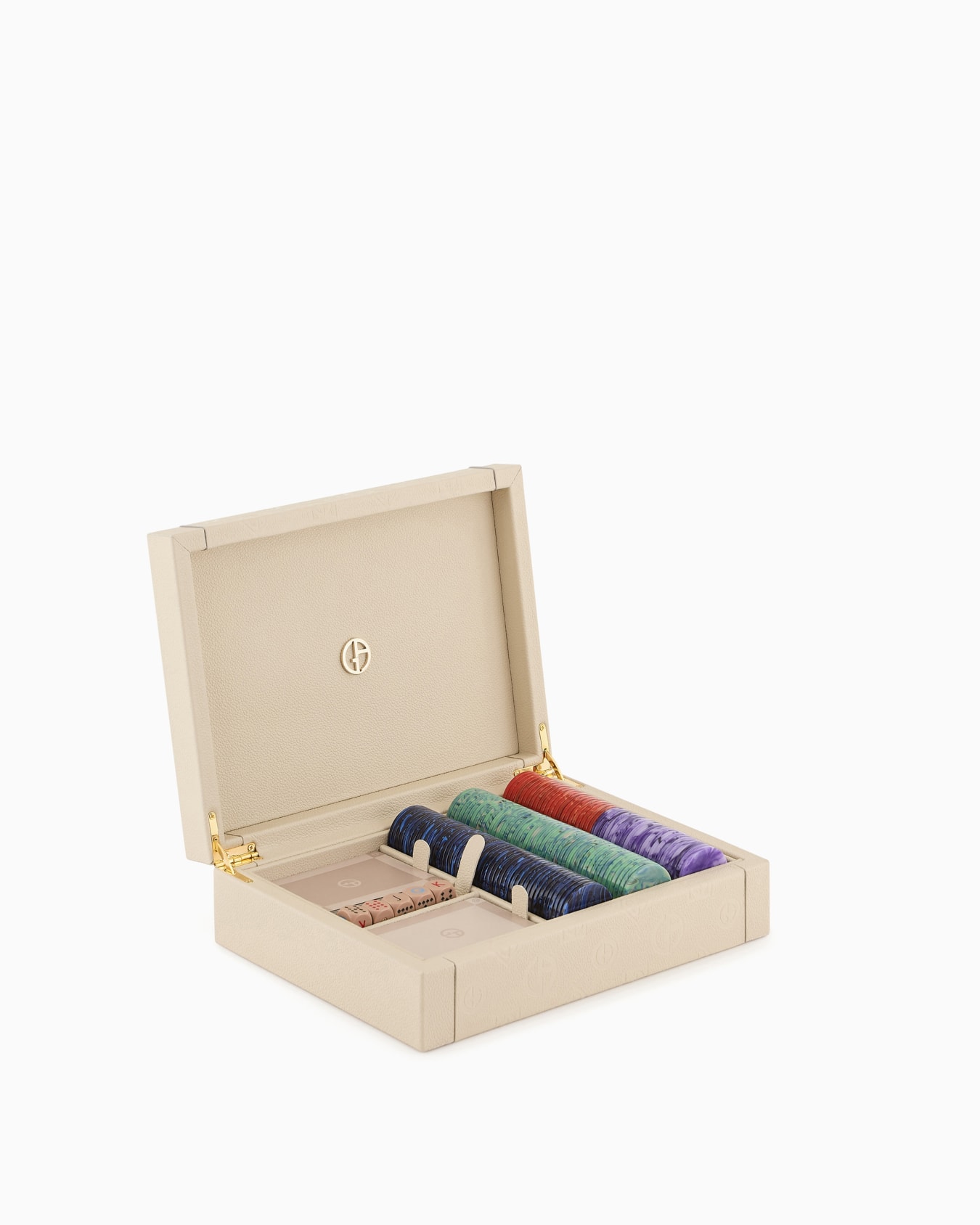 DELPHI POKER SET IN GENUINE LEATHER BOX Slide 3