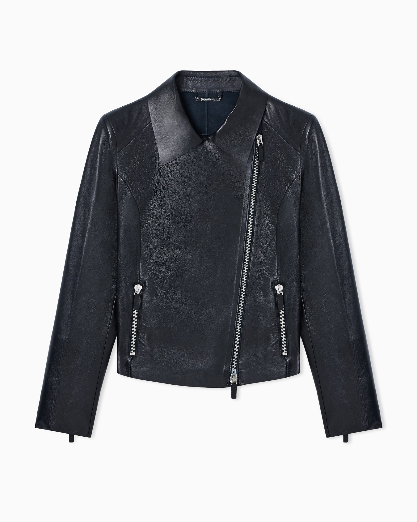 Chaqueta biker de napa Diapositiva 0