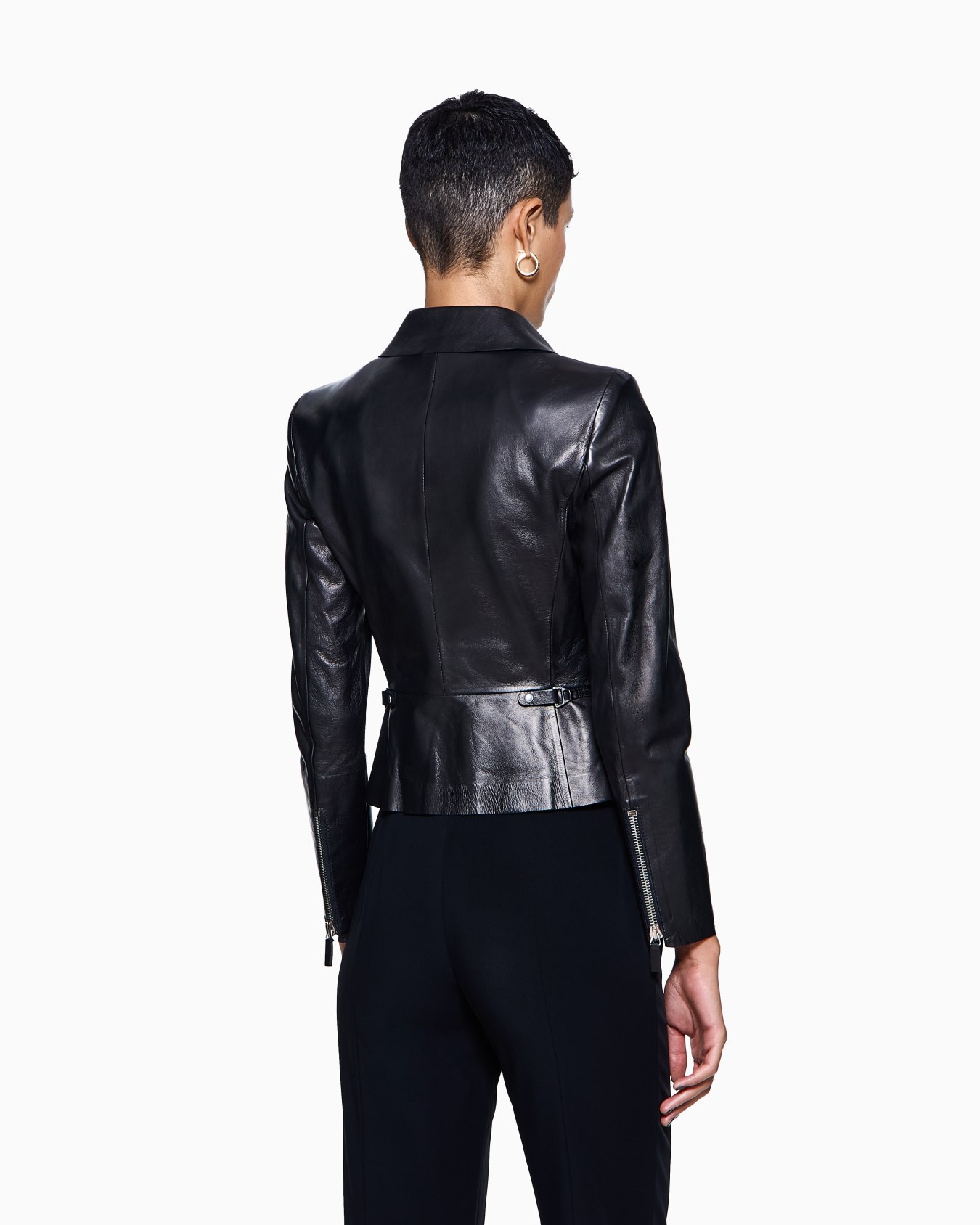 Nappa biker jacket Slide 2