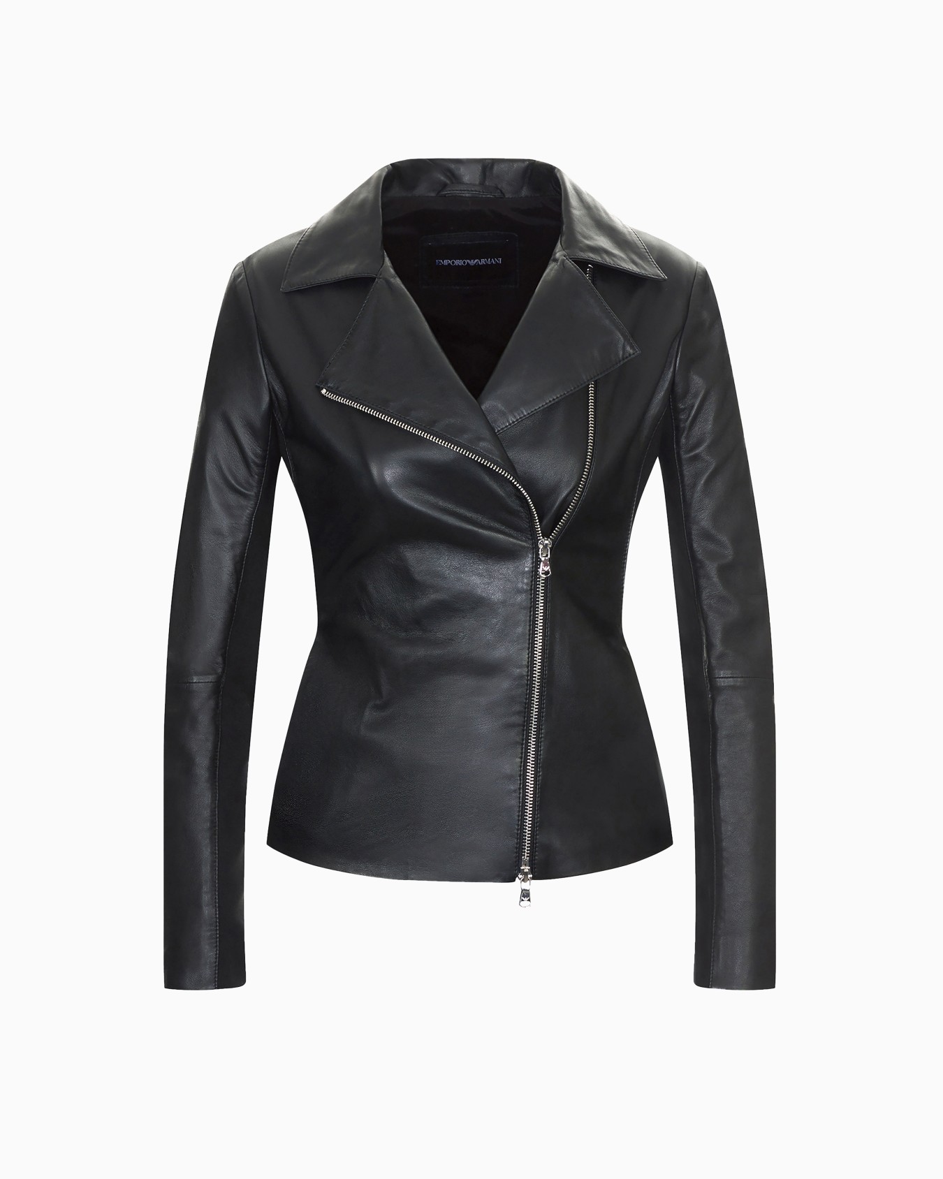 Jacke aus Semianilin-Lammnappaleder mit Jersey-Einsätzen Folie 0