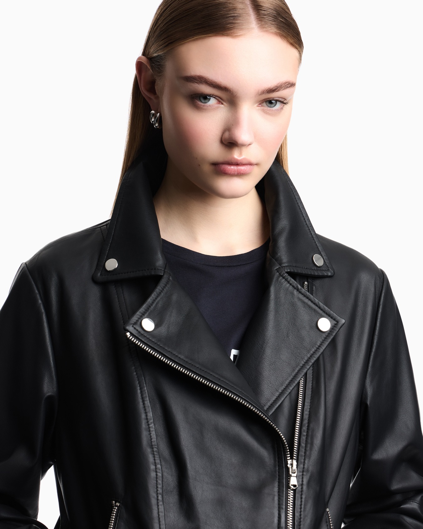 Nappa-lambskin biker jacket Slide 6