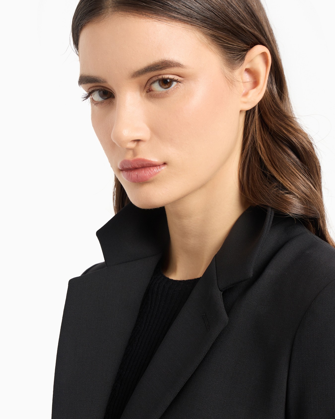 Chaqueta con solapas en lana grain de poudre Diapositiva 4