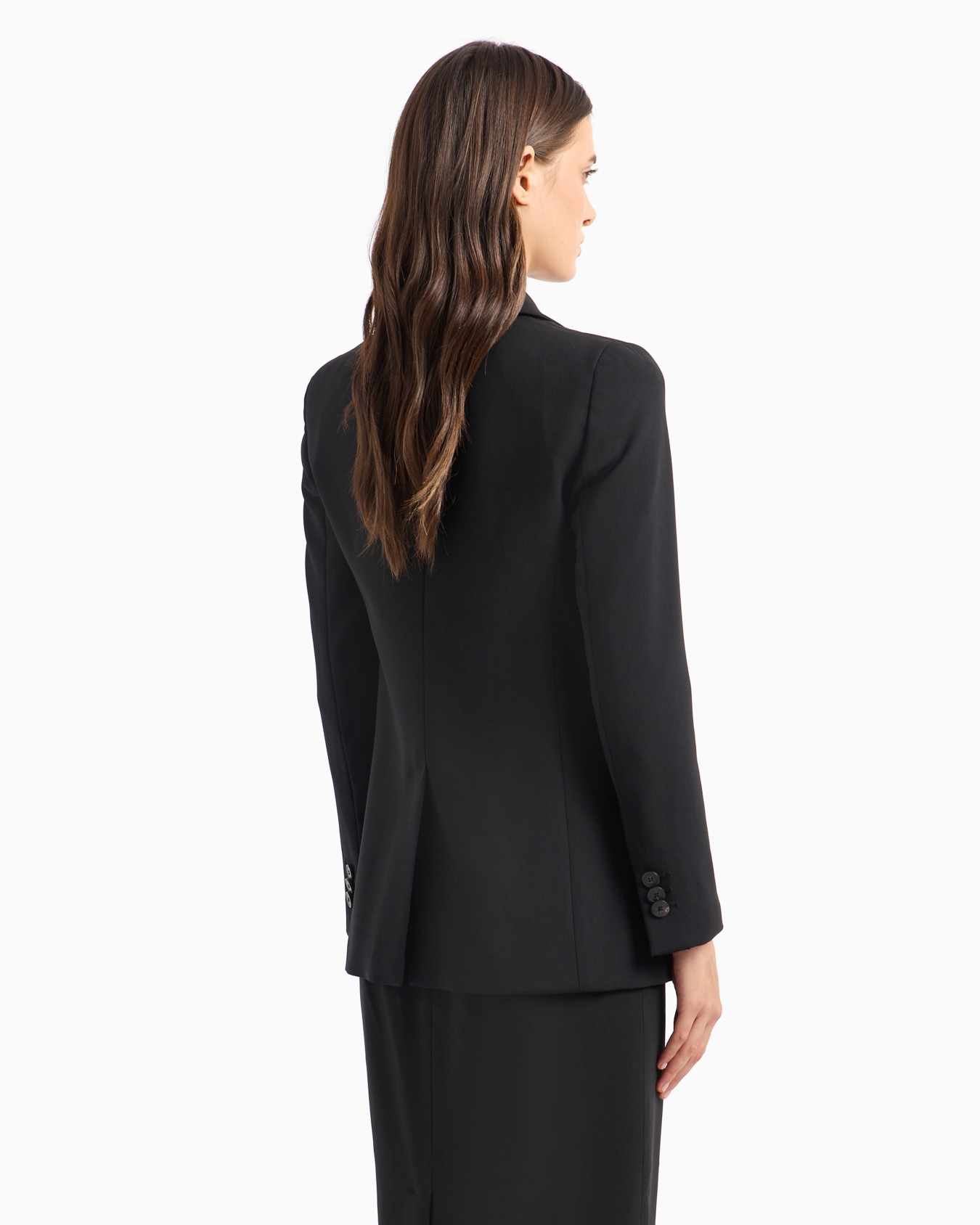 Chaqueta con solapas en lana grain de poudre Diapositiva 2