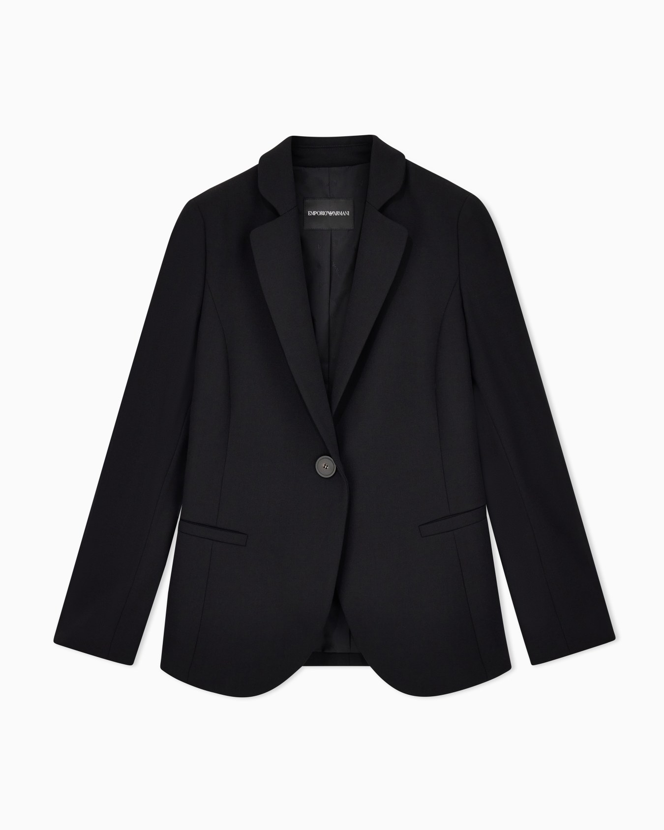 Barathea-wool single-breasted jacket Slide 0