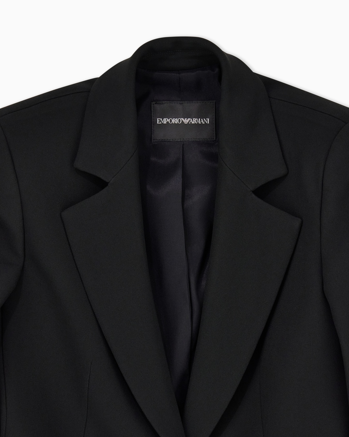 Chaqueta de crepé de cady con solapas Diapositiva 4