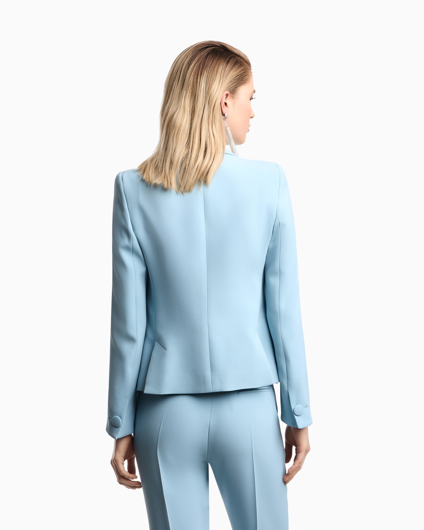 Cady crêpe jacket with lapels Slide 2