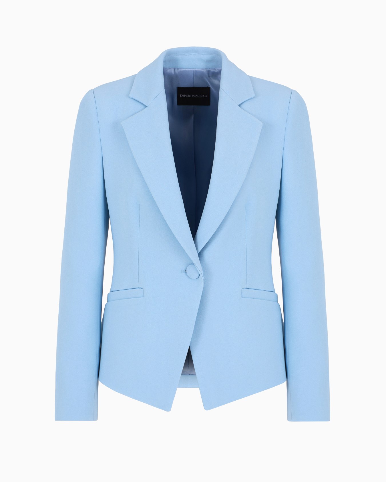 Cady crêpe jacket with lapels Slide 0
