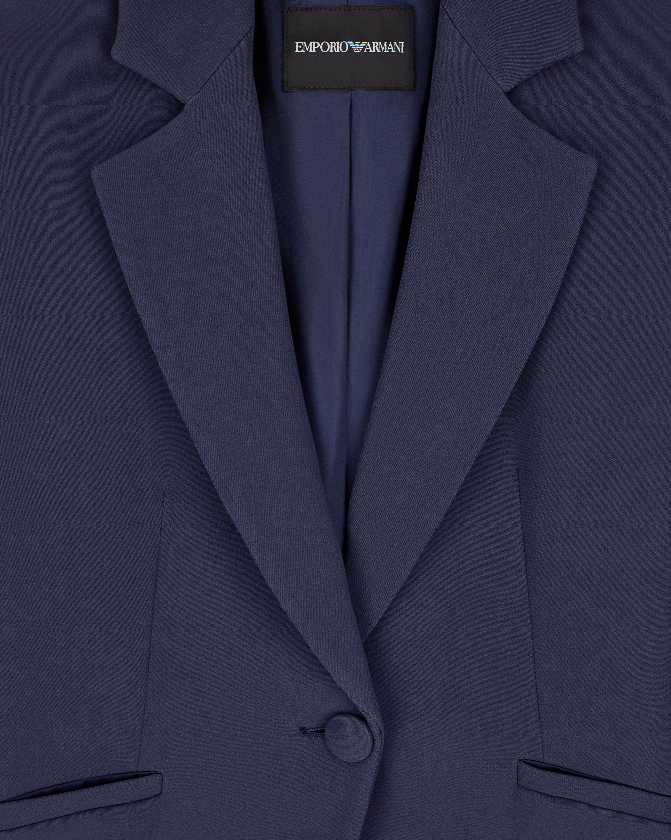 Cady crepe jacket with lapels in a slim fit Essential Slide 2