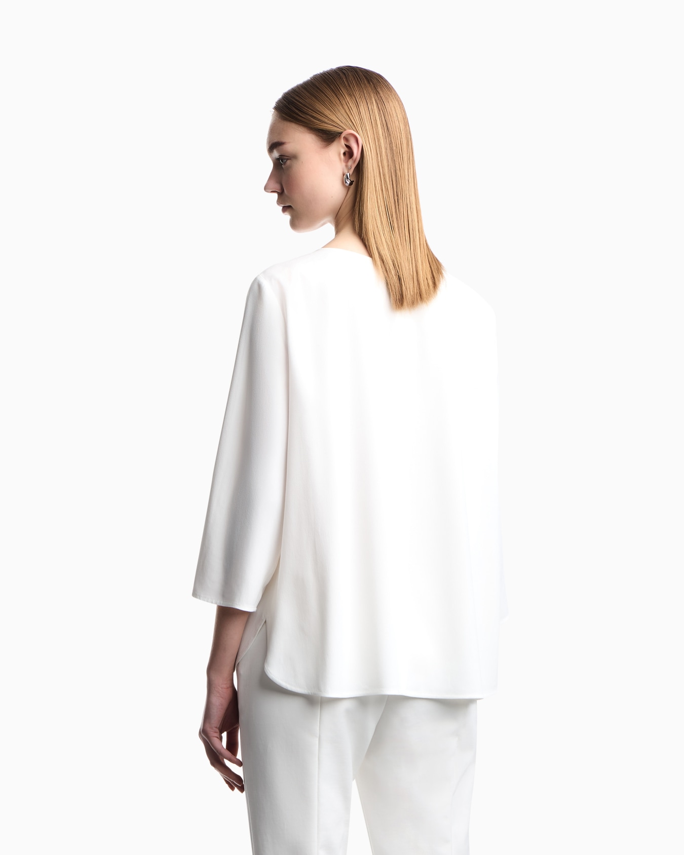 Envers-satin blouse with 3/4 sleeves Slide 5