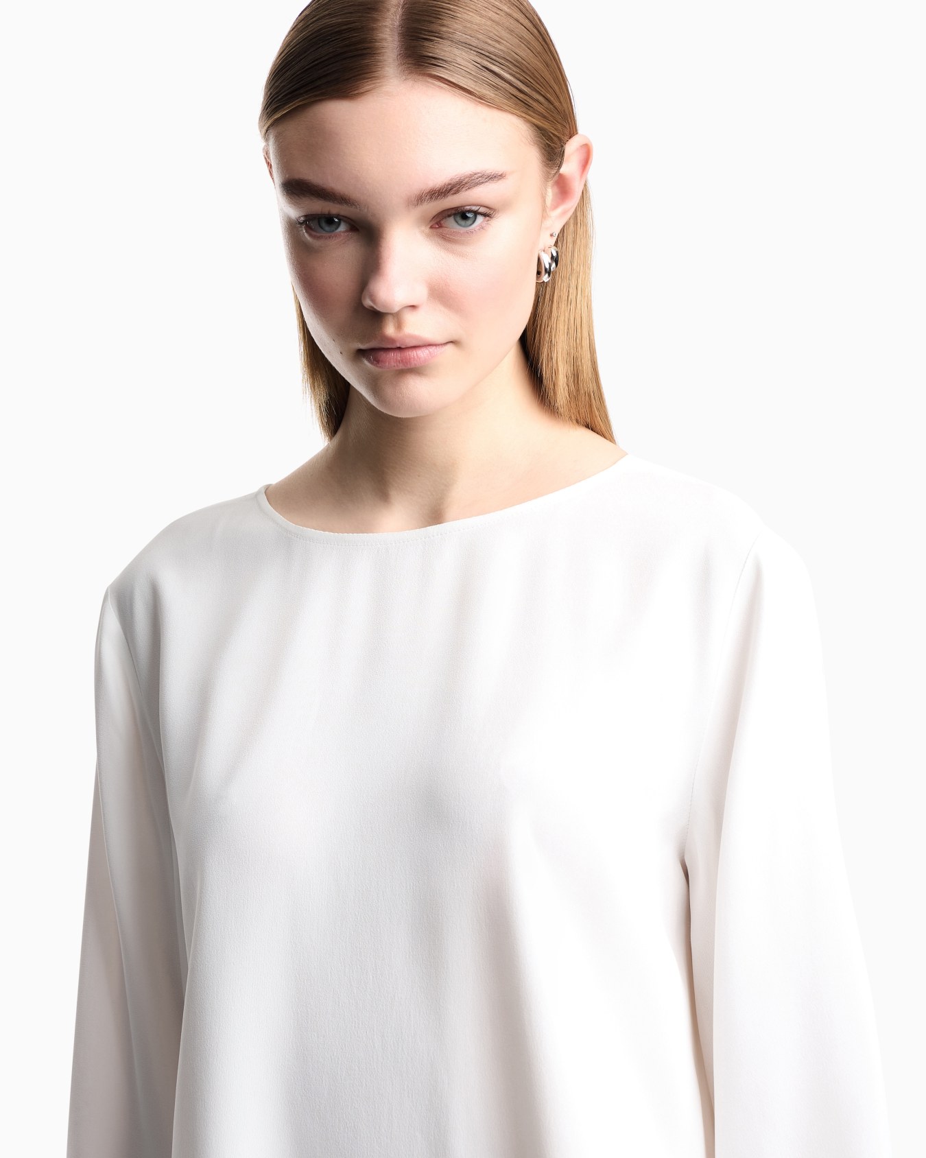 Envers-satin blouse with 3/4 sleeves Slide 6