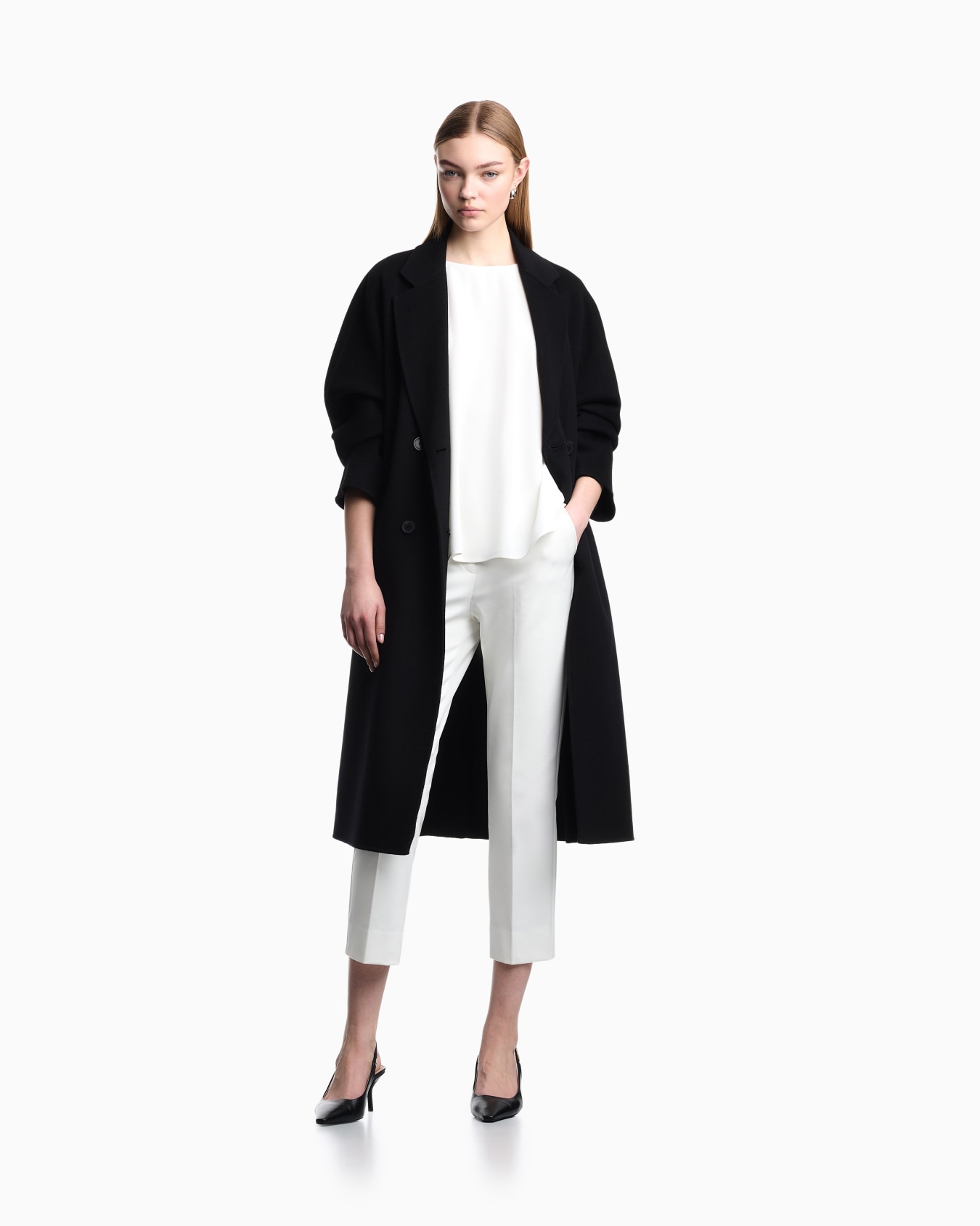 Envers-satin blouse with 3/4 sleeves Slide 1