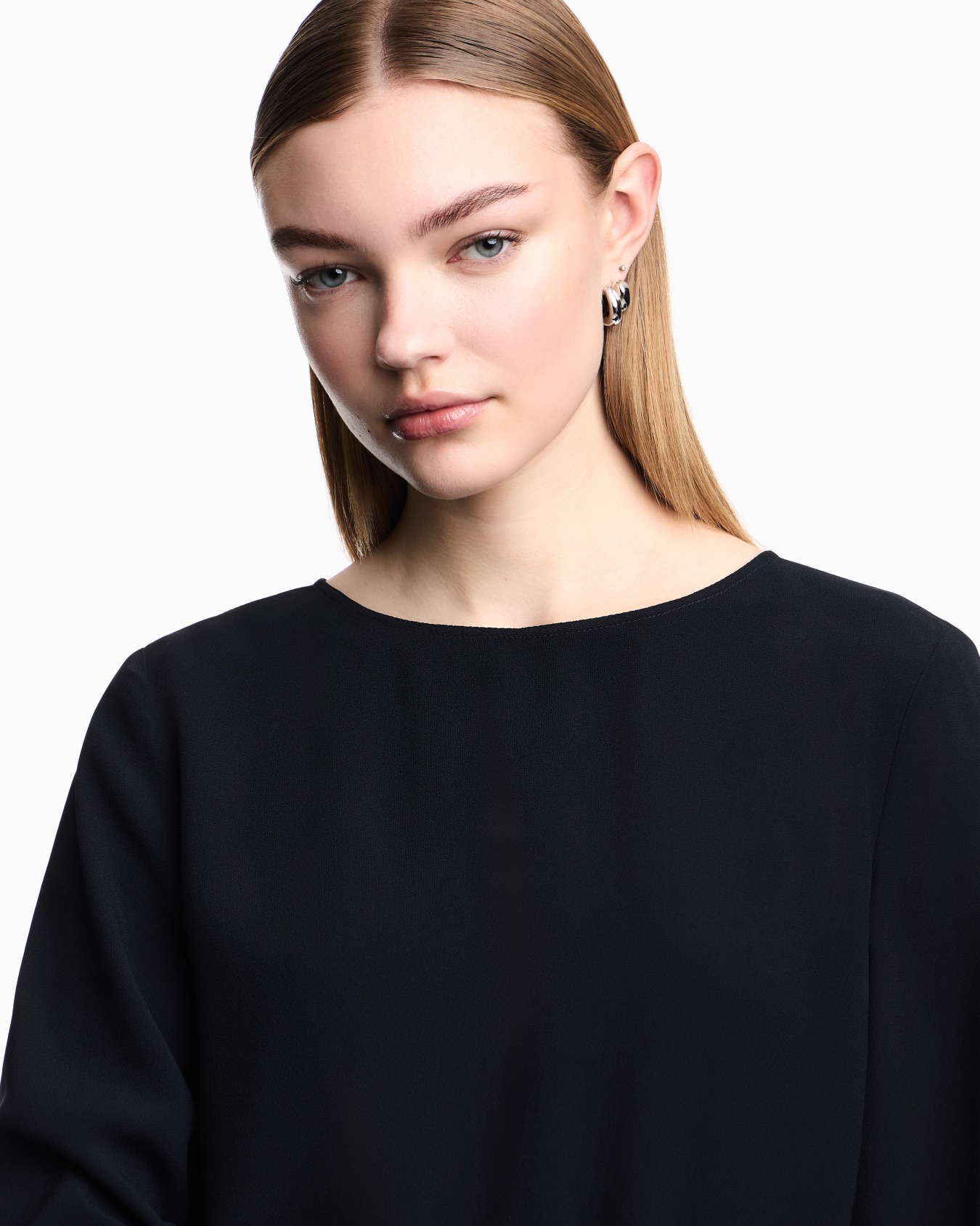 Envers-satin blouse with 3/4 sleeves Slide 6