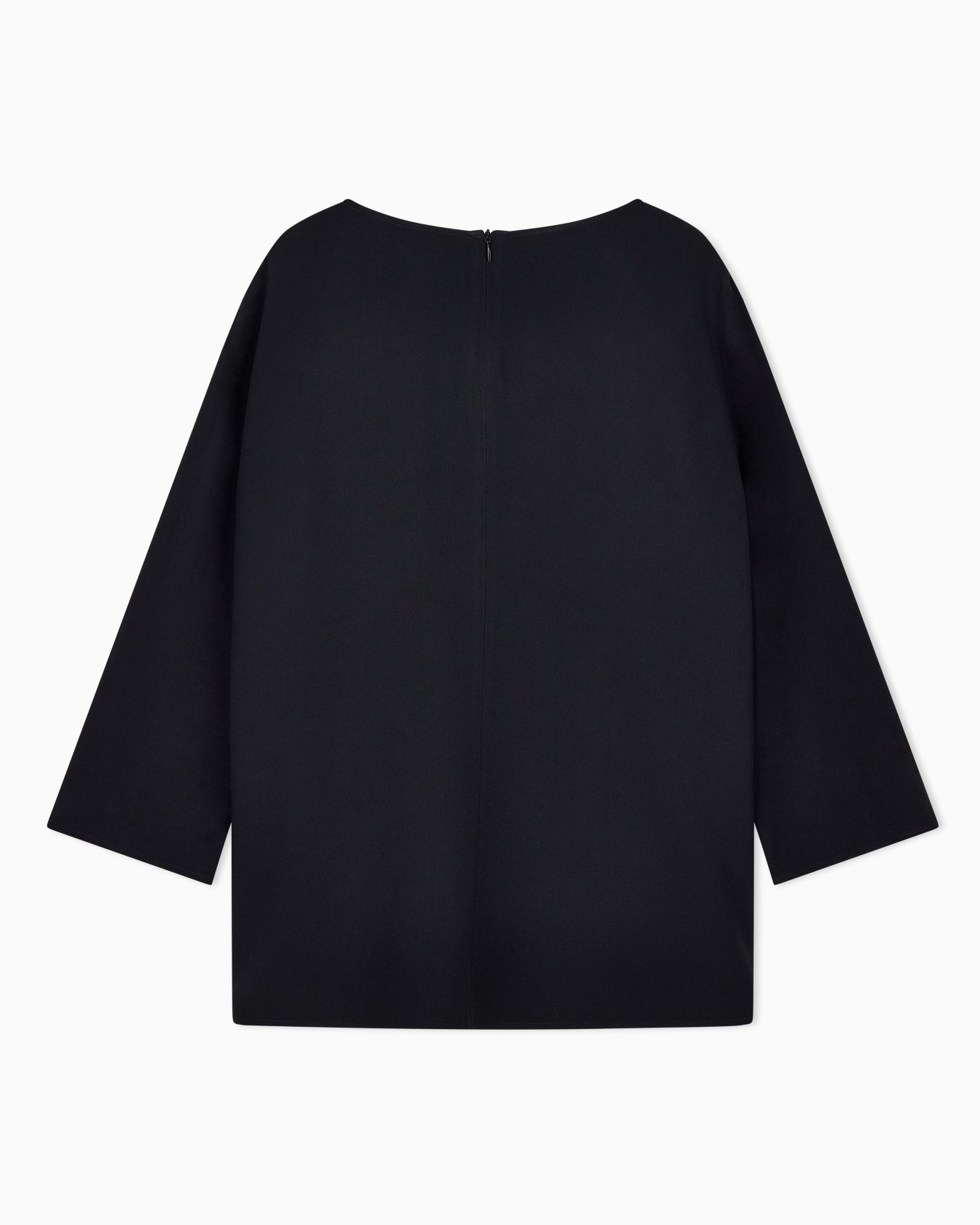 Blusa de envers satén con manga tres cuartos Diapositiva 2