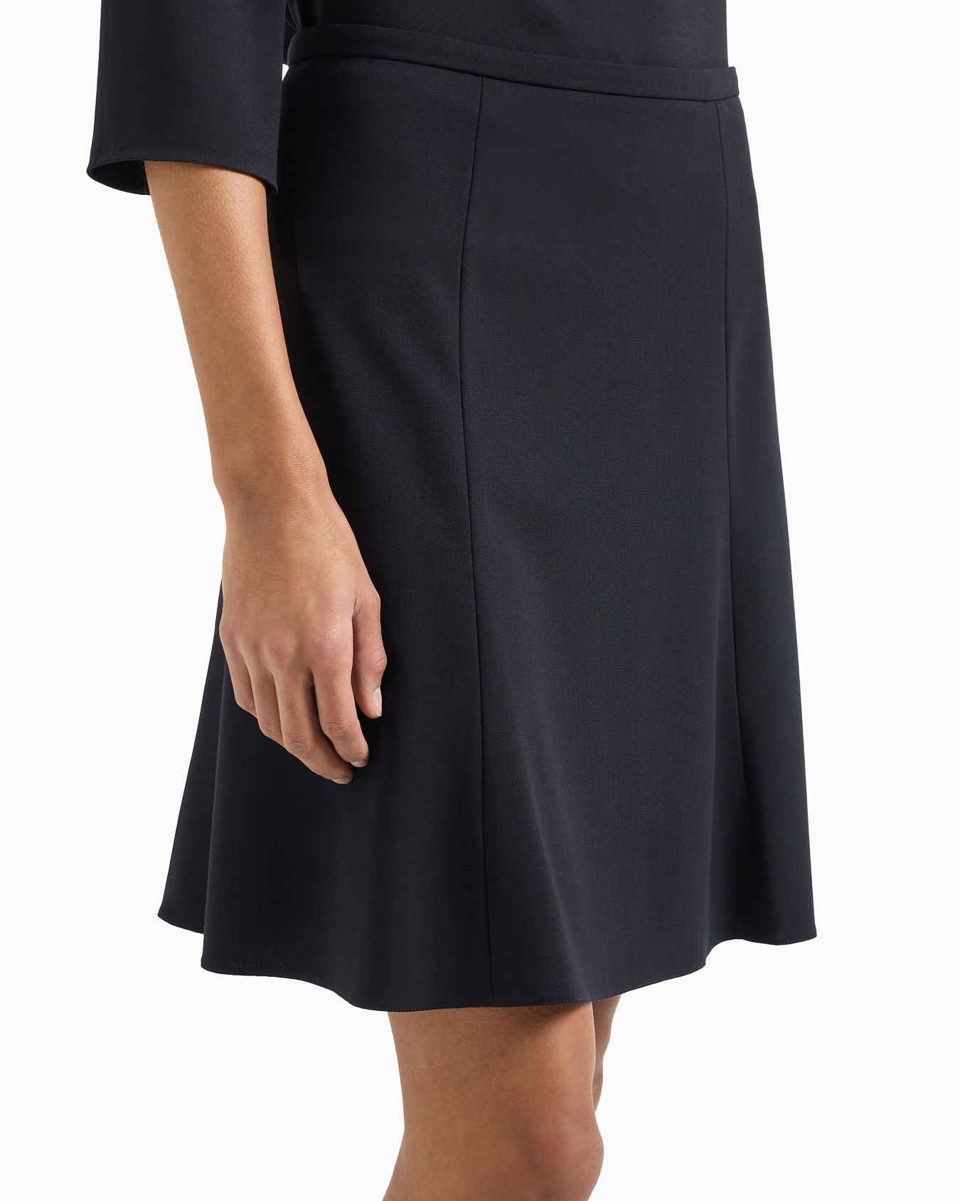 Barathea-wool flared skirt Slide 4