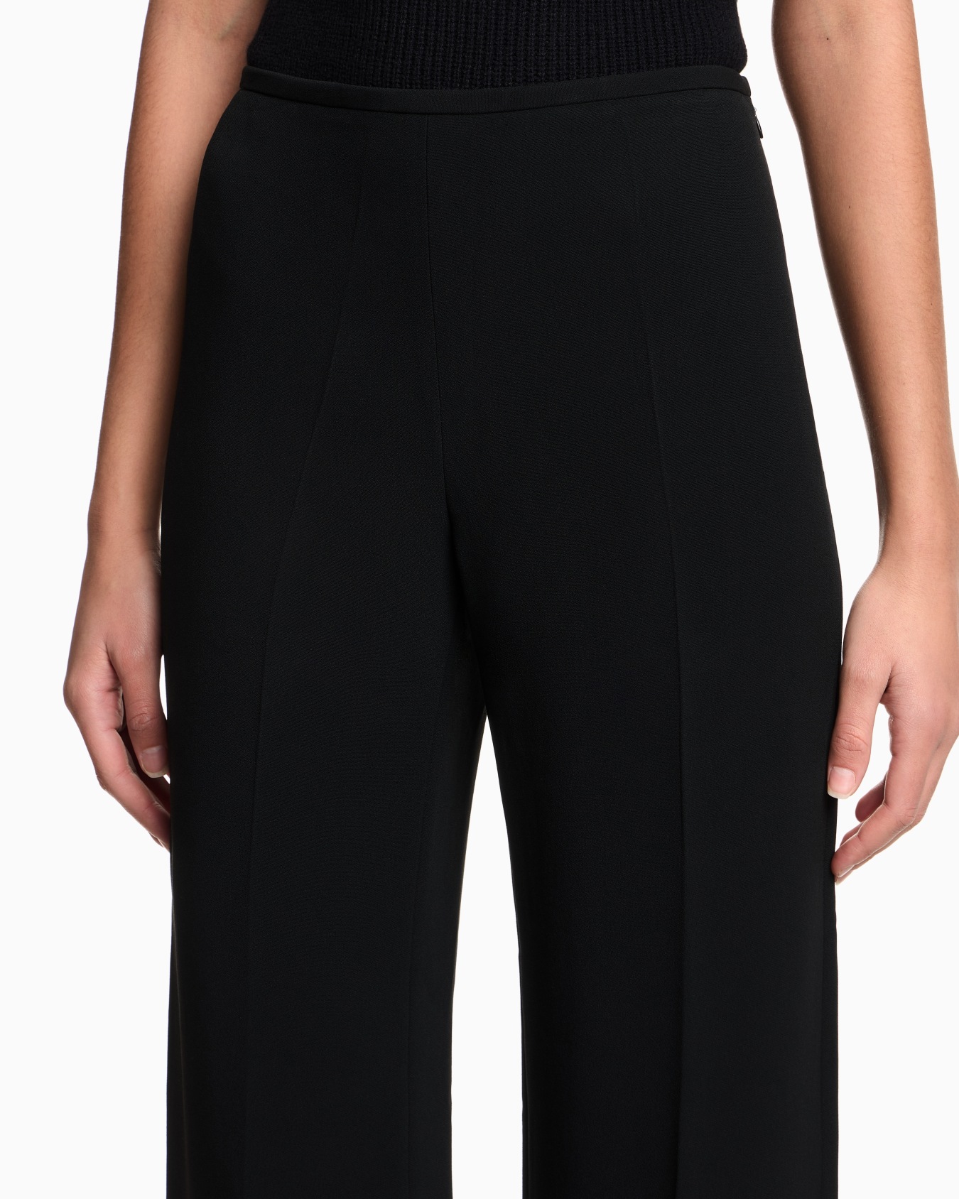 パラッツォパンツ キャディクレープ スライドする 5