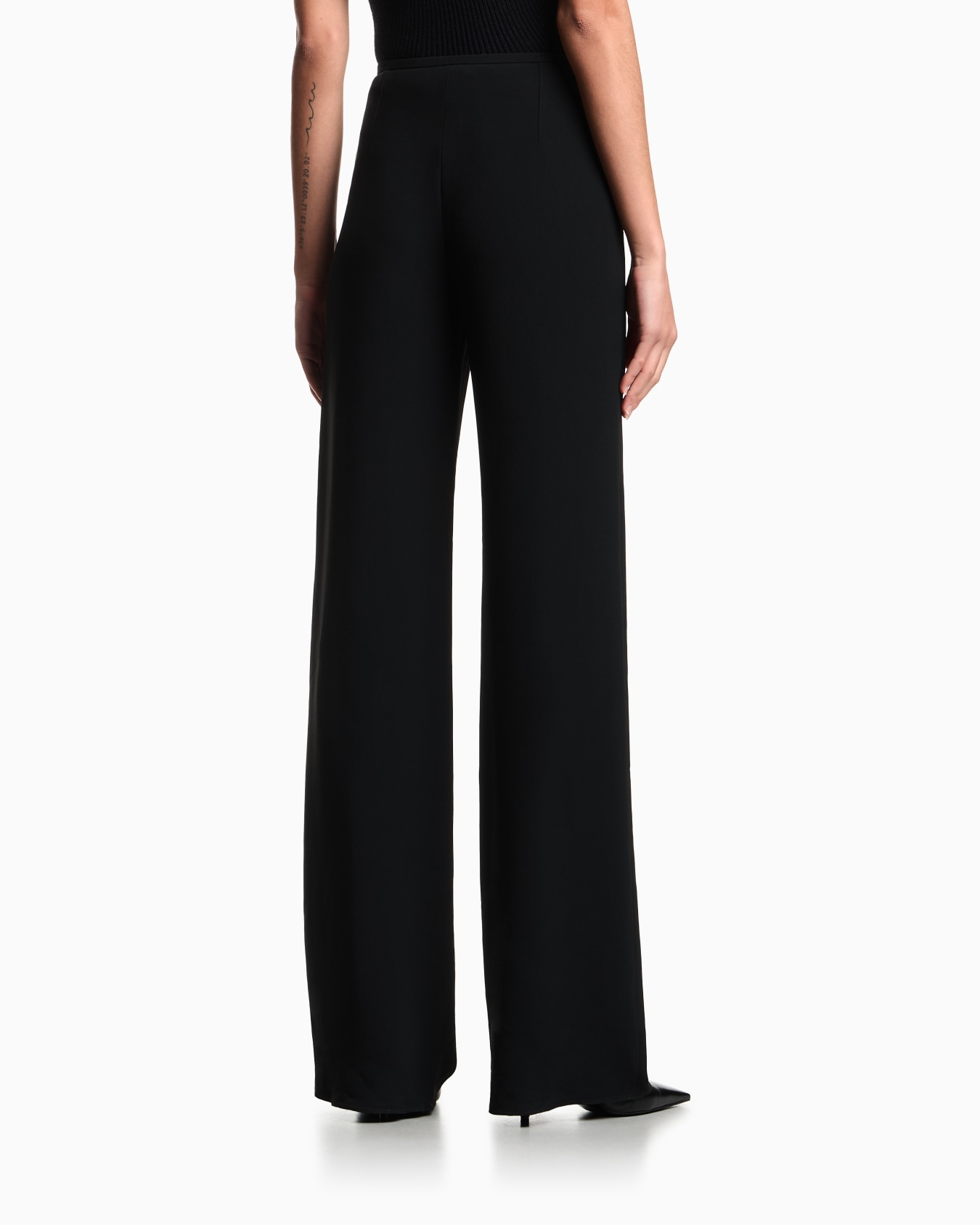 パラッツォパンツ キャディクレープ スライドする 3