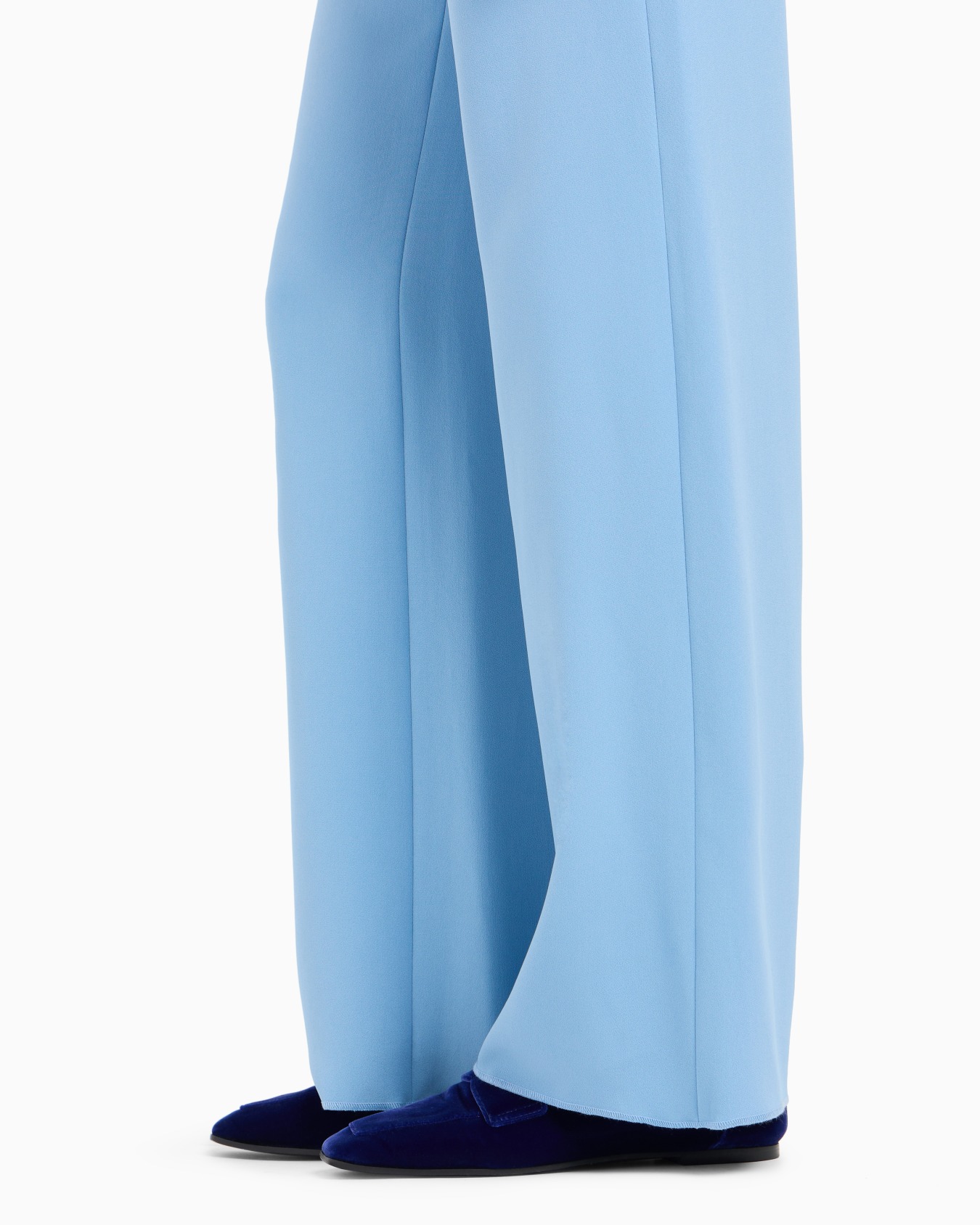 Cady crêpe palazzo trousers Slide 4