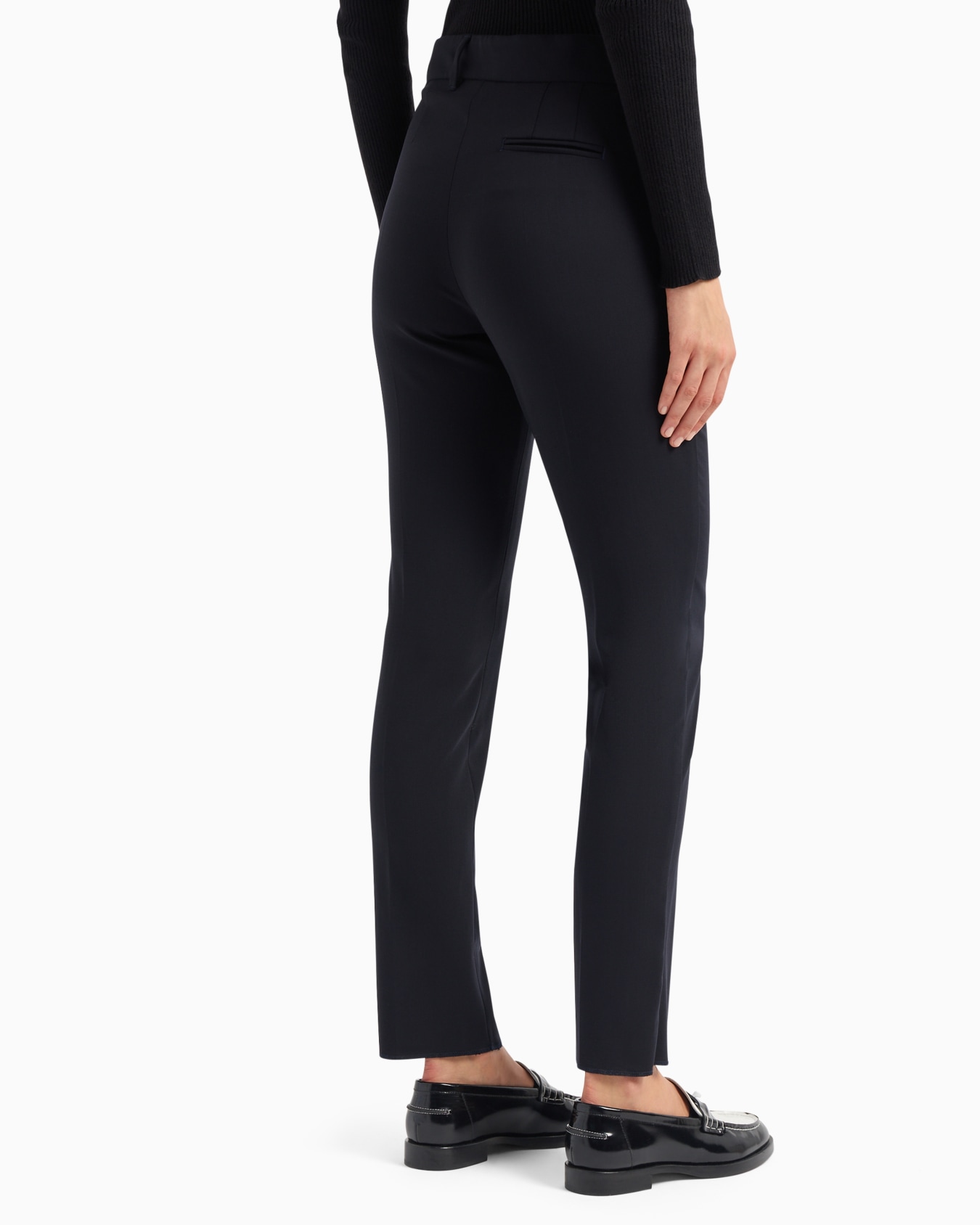 Pantaloni in lana grain de poudre Slide 2