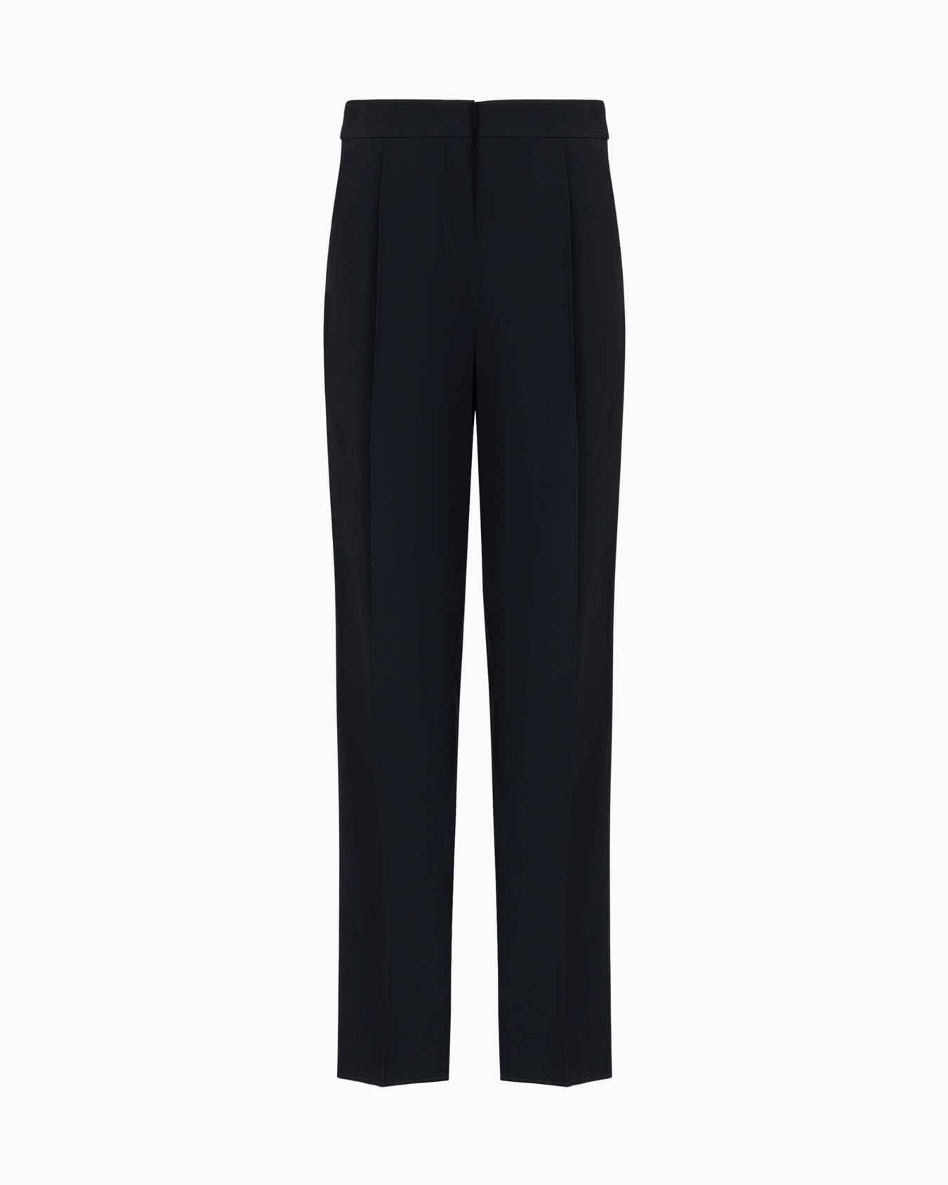Pantaloni con pinces in enver satin Slide 0