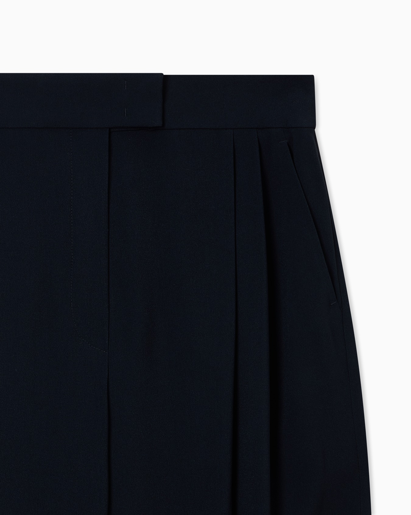 Envers-satin palazzo trousers with darts Slide 5