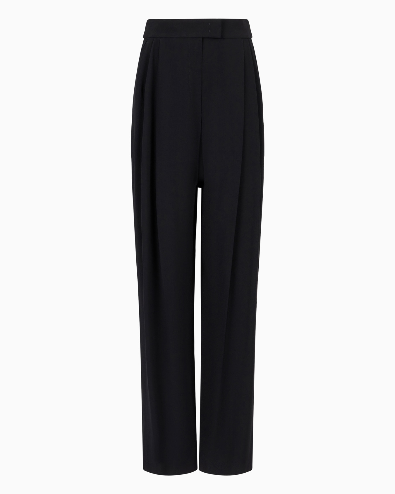 Envers-satin palazzo trousers with darts Slide 0