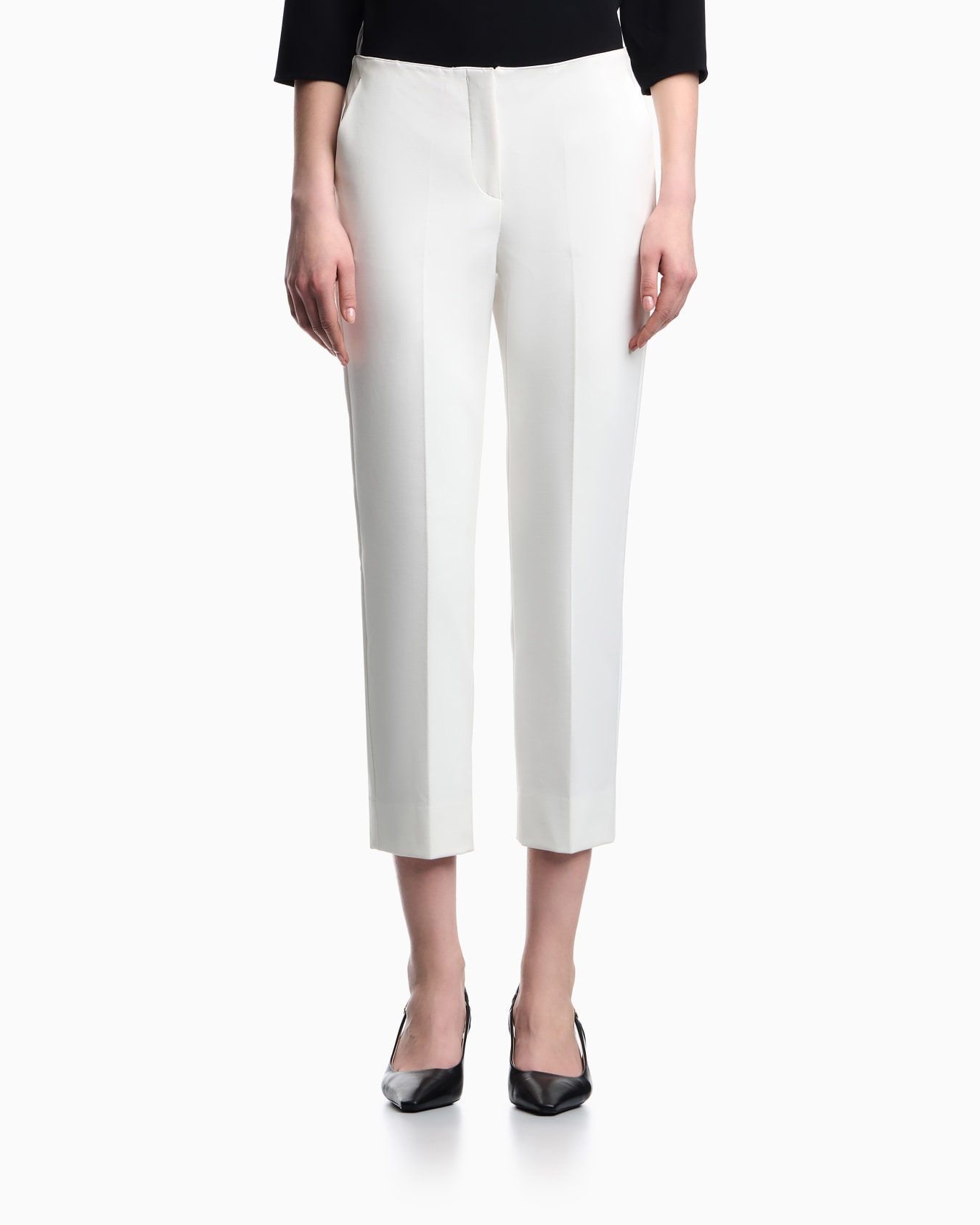 Pantalones 7/8 de gabardina elástica Diapositiva 3