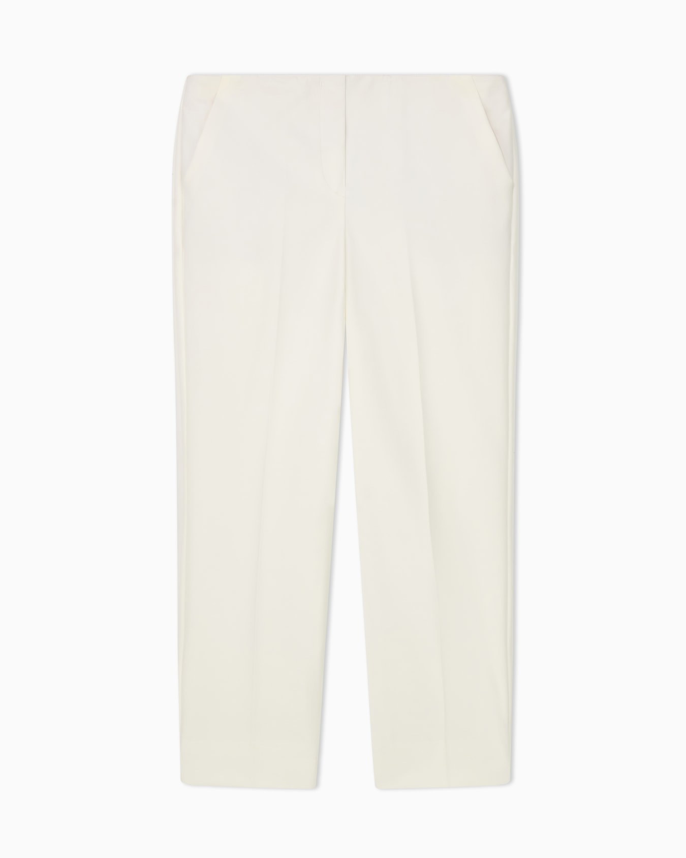 Stretch gabardine 7/8 trousers Slide 0