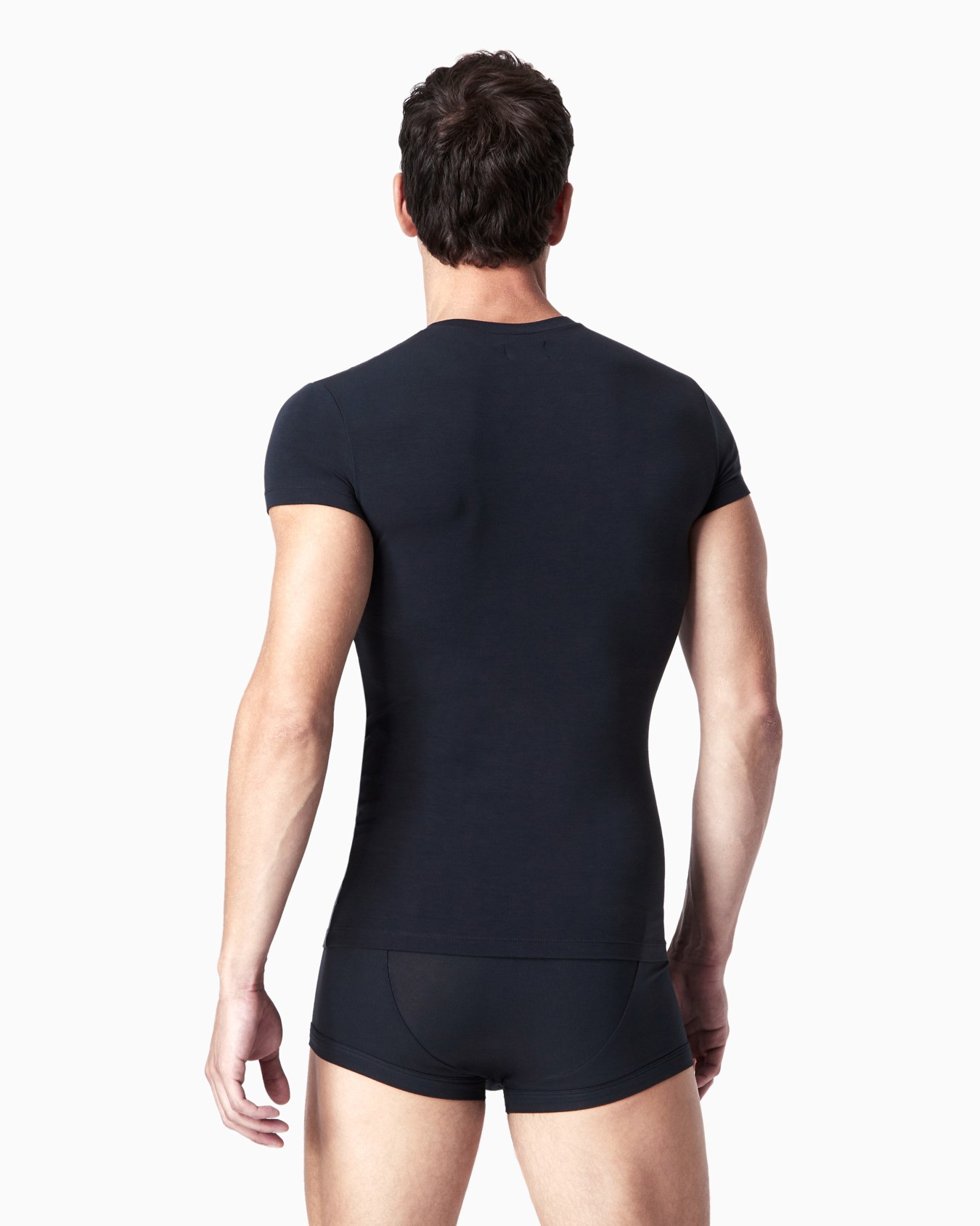 Short-sleeved loungewear jumper in stretch modal Slide 2