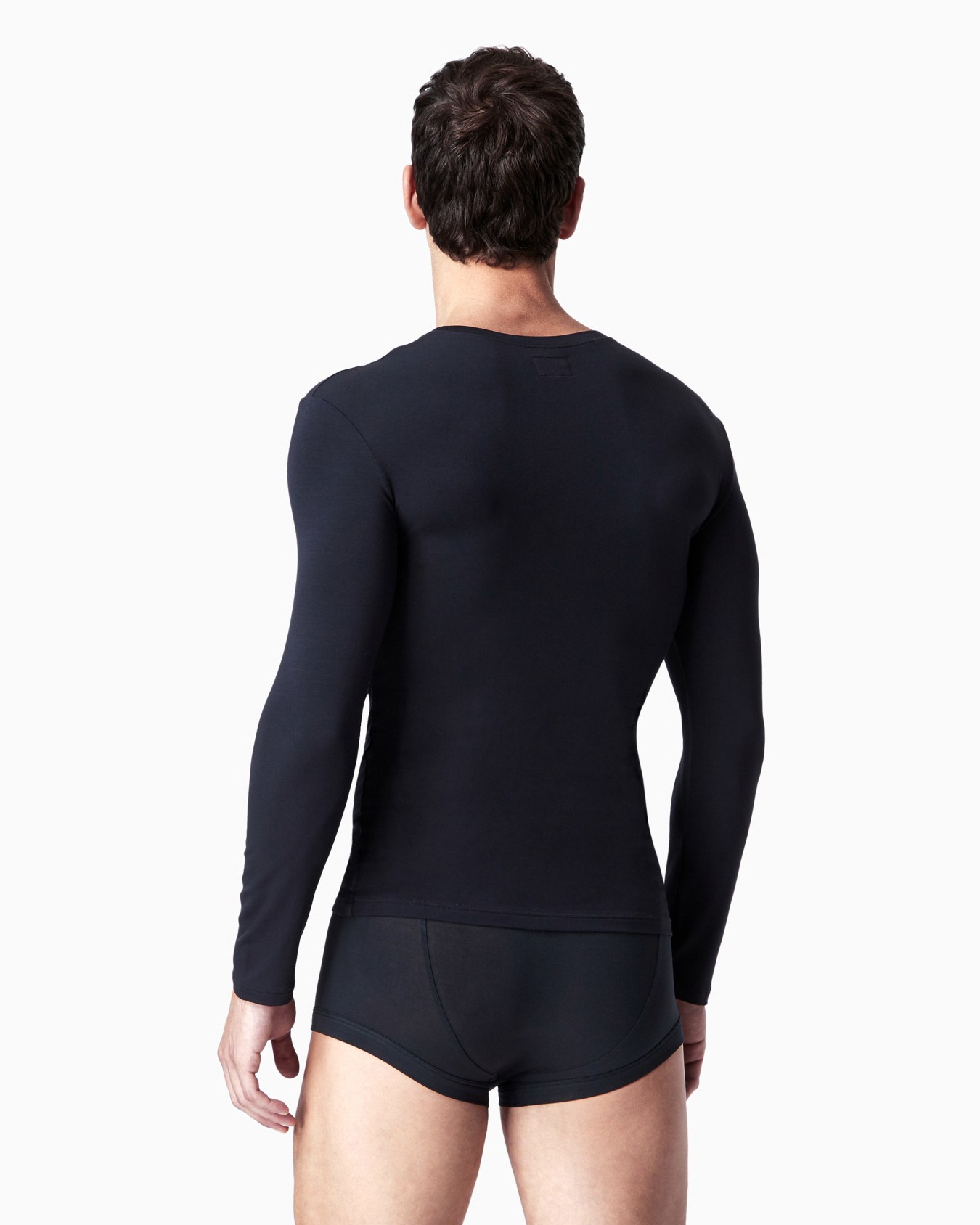 Modal sweater with tone-on-tone signature Slide 2