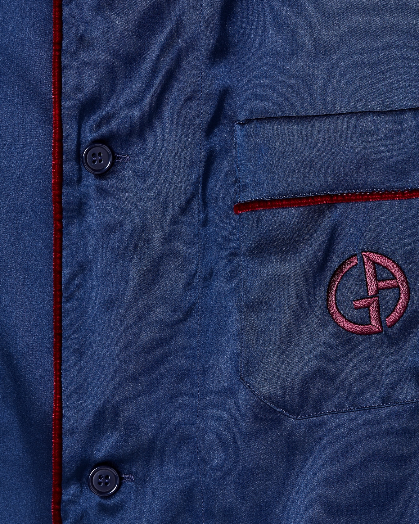 Pigiama in seta con monogramma Slide 3