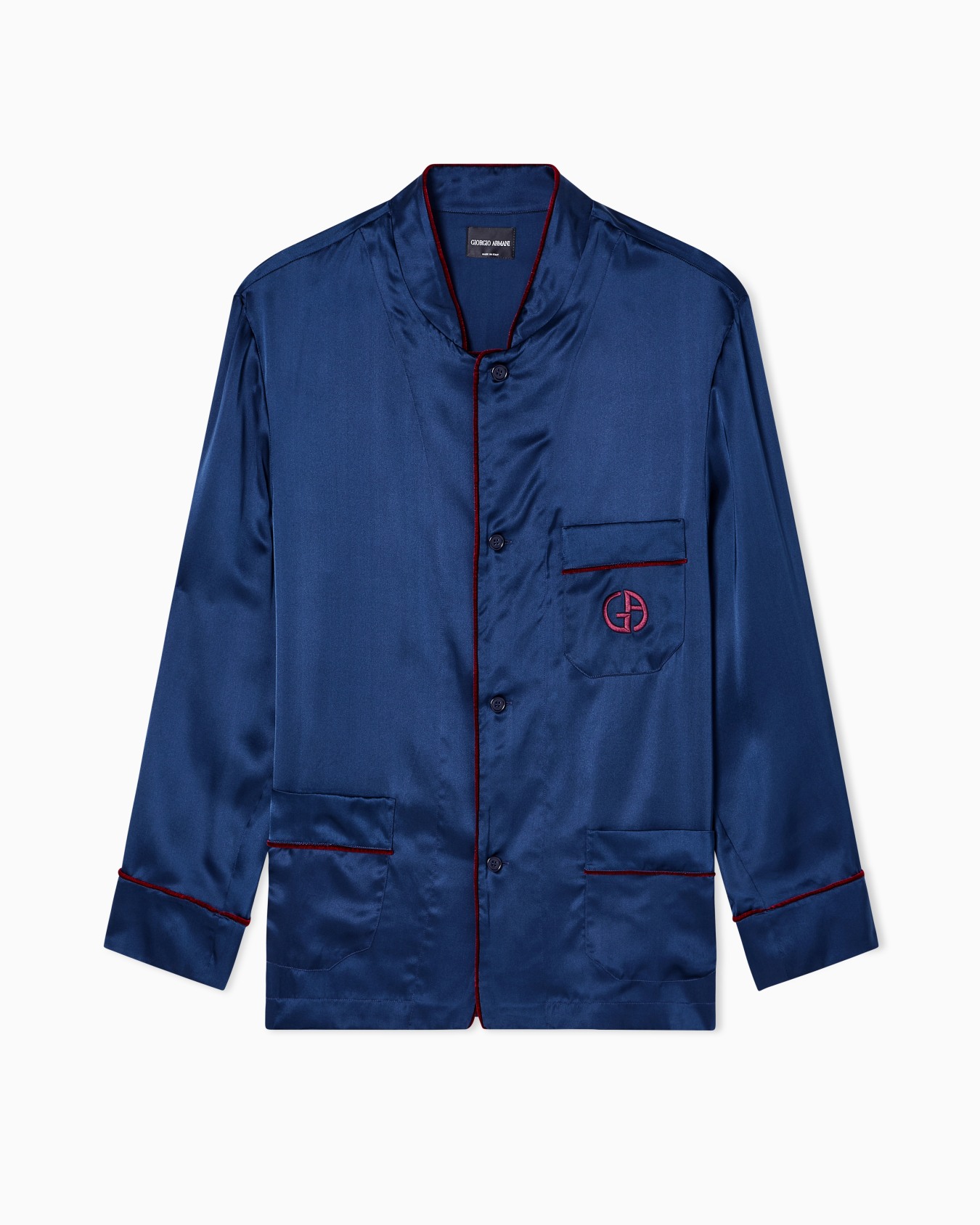 Pigiama in seta con monogramma Slide 0