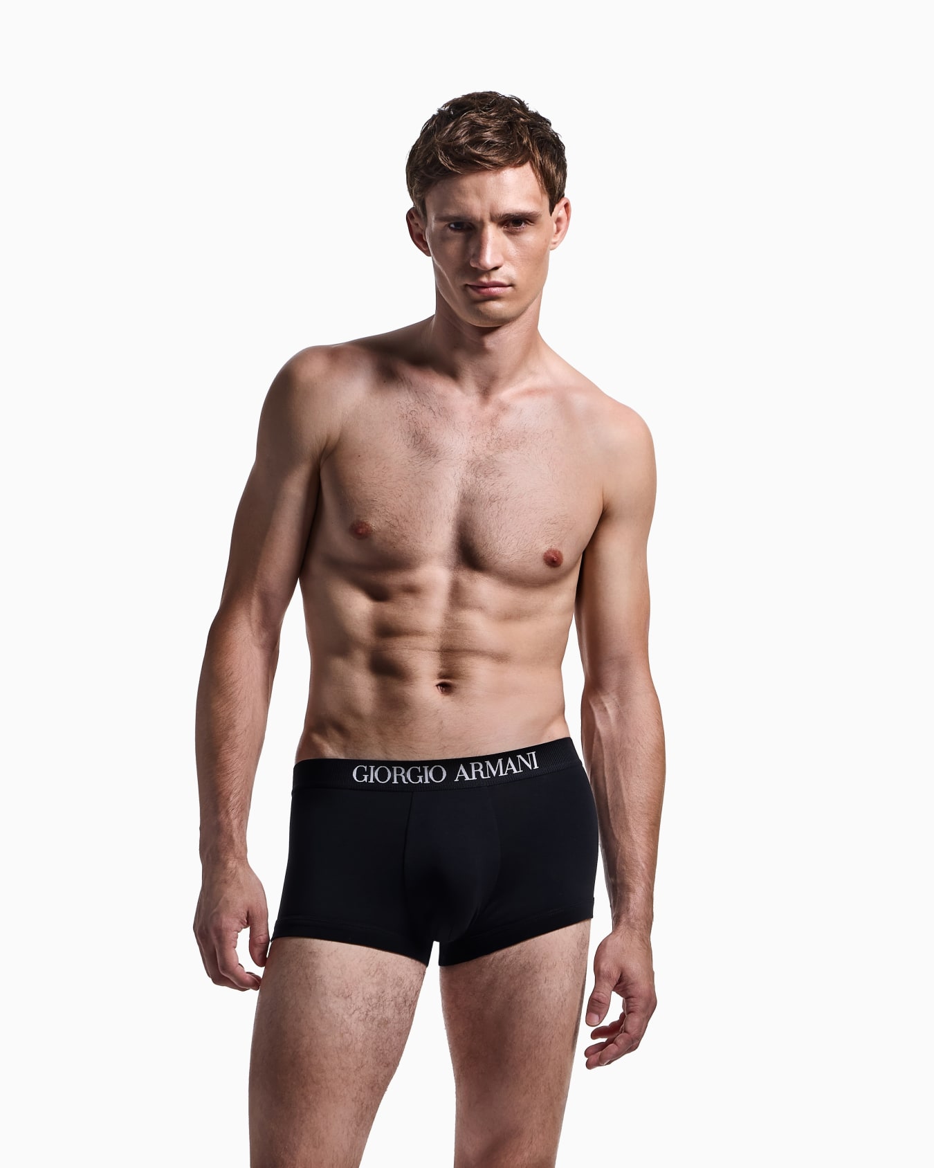 Packung mit zwei Boxershorts aus elastischer Baumwolle Folie 1
